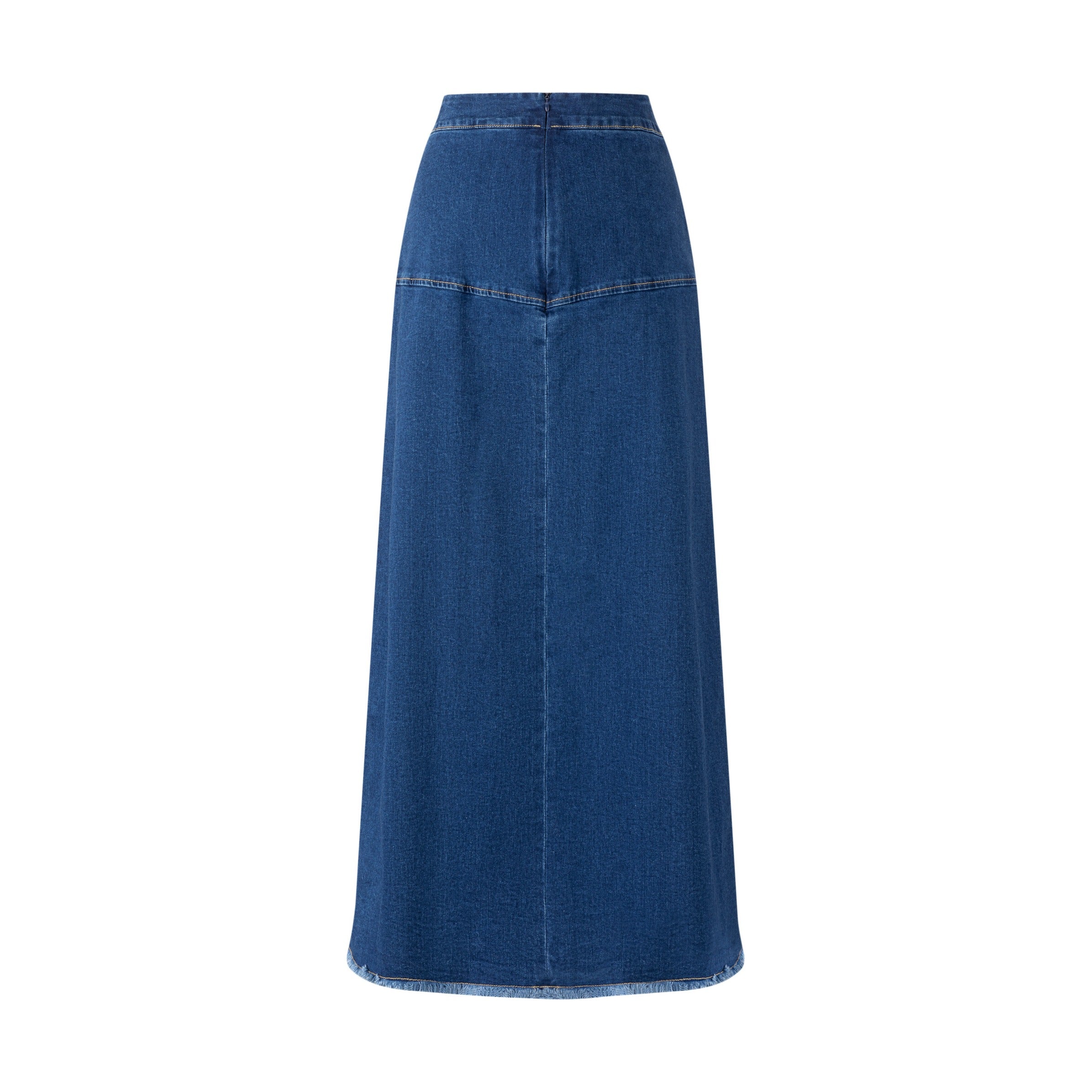 3 Button Denim Skirt- Blue Denim - Image 5