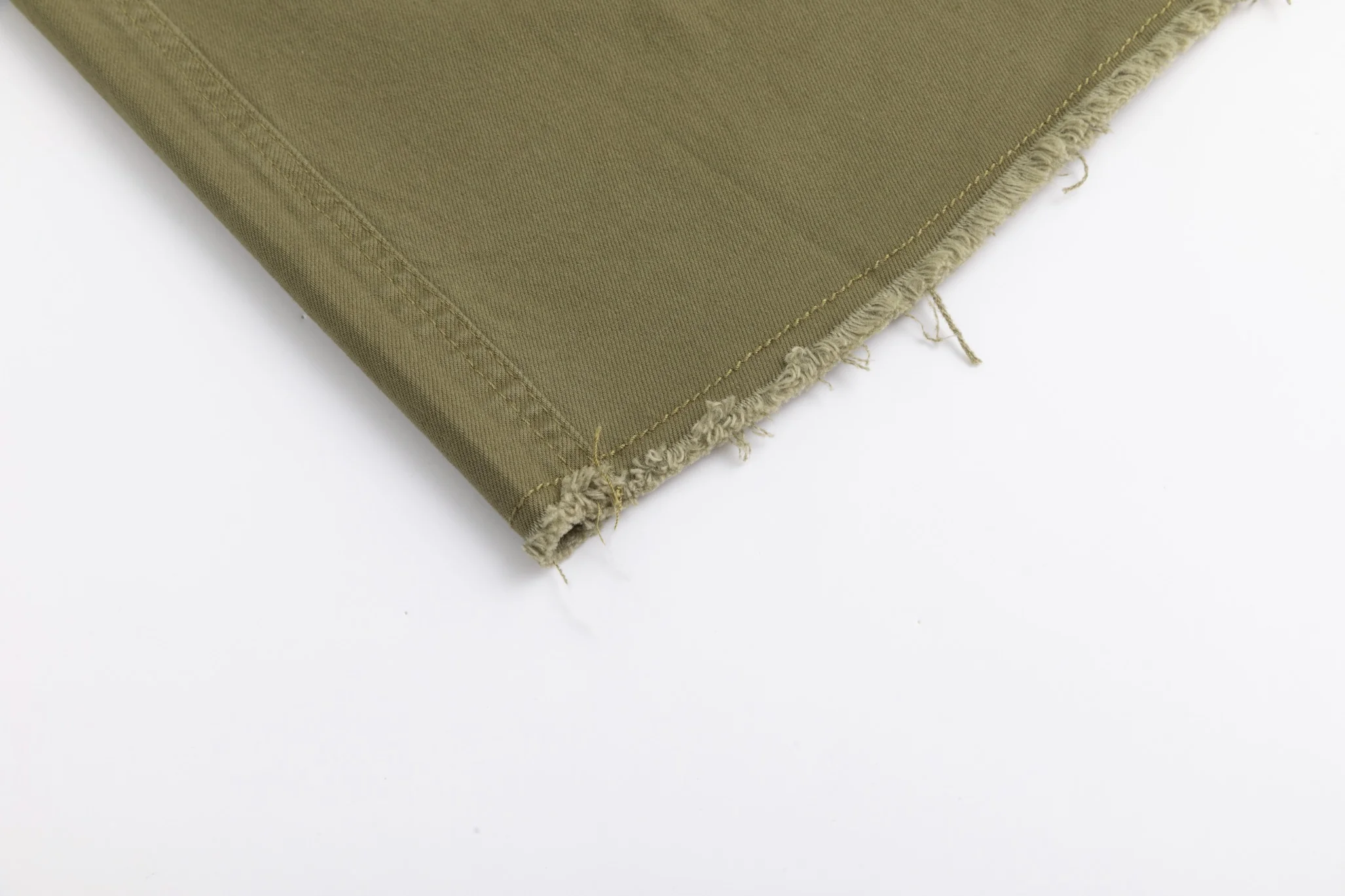 3 Button Denim Skirt - Green Moss - Image 4