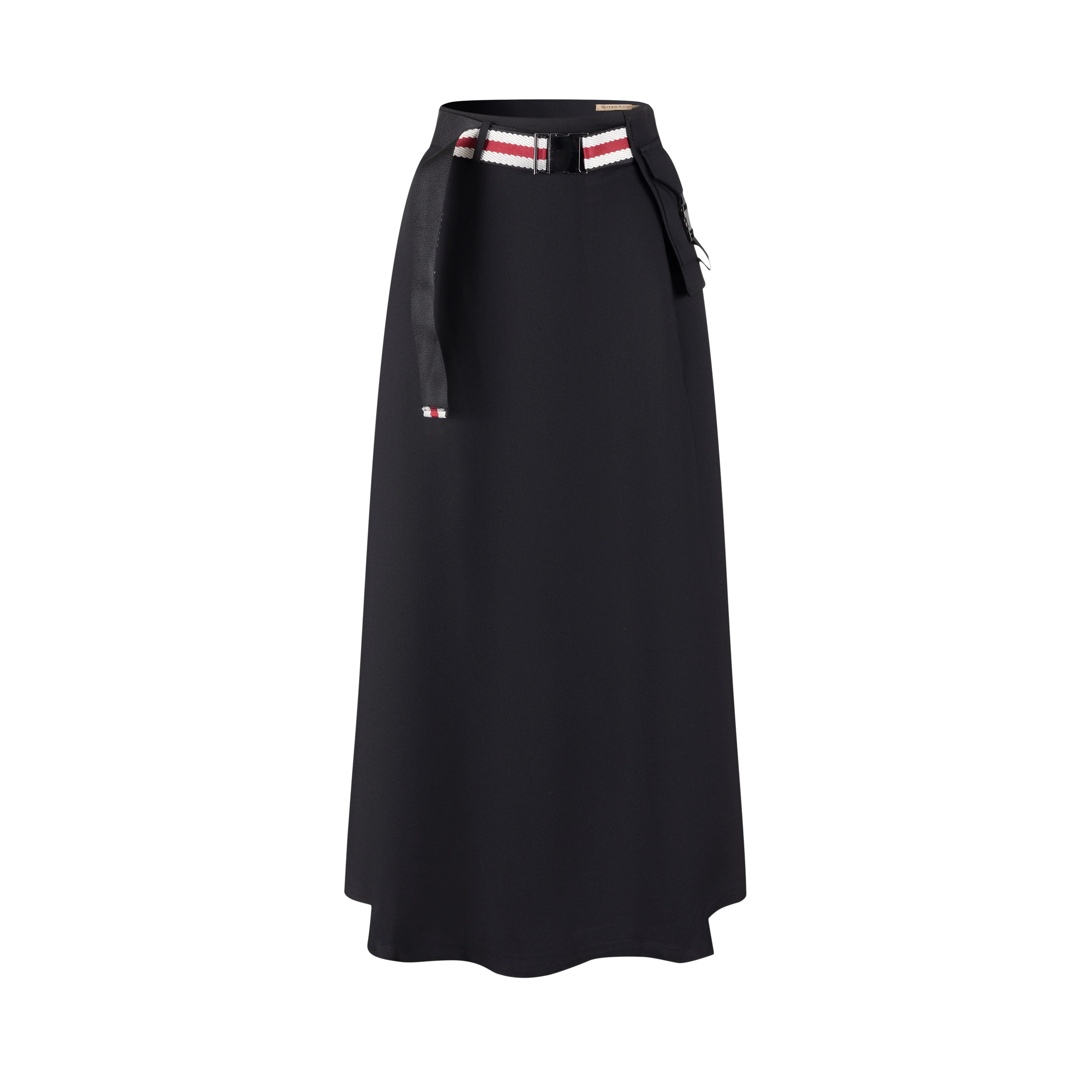 Aline Buckle Skirt-Black - Image 2