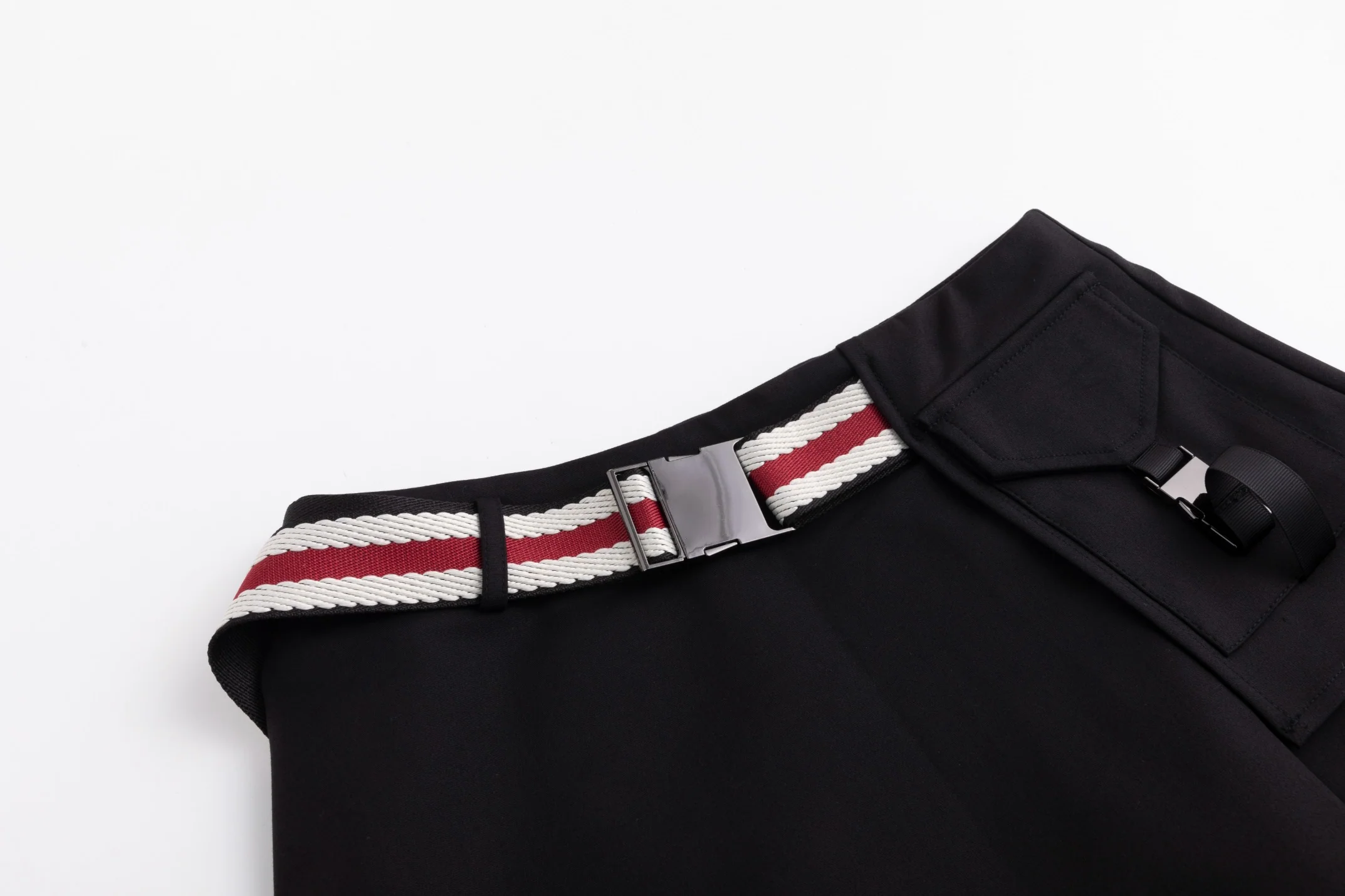 Aline Buckle Skirt-Black - Image 5