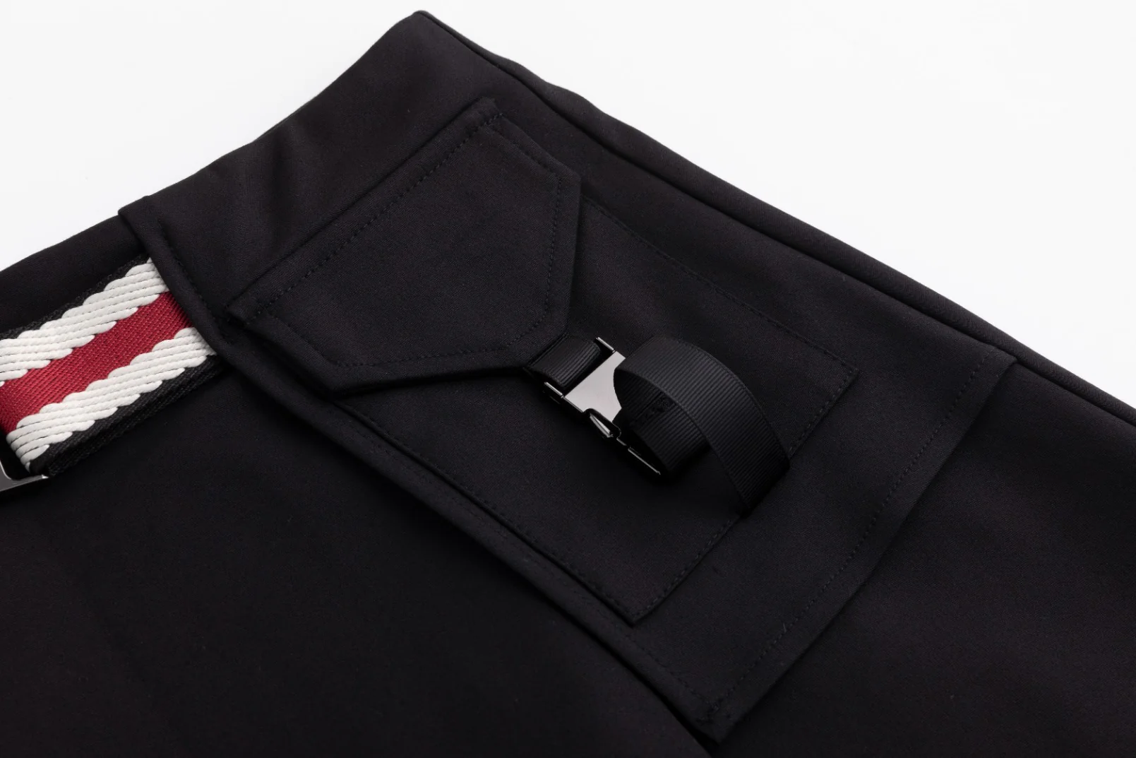 Aline Buckle Skirt-Black - Image 6