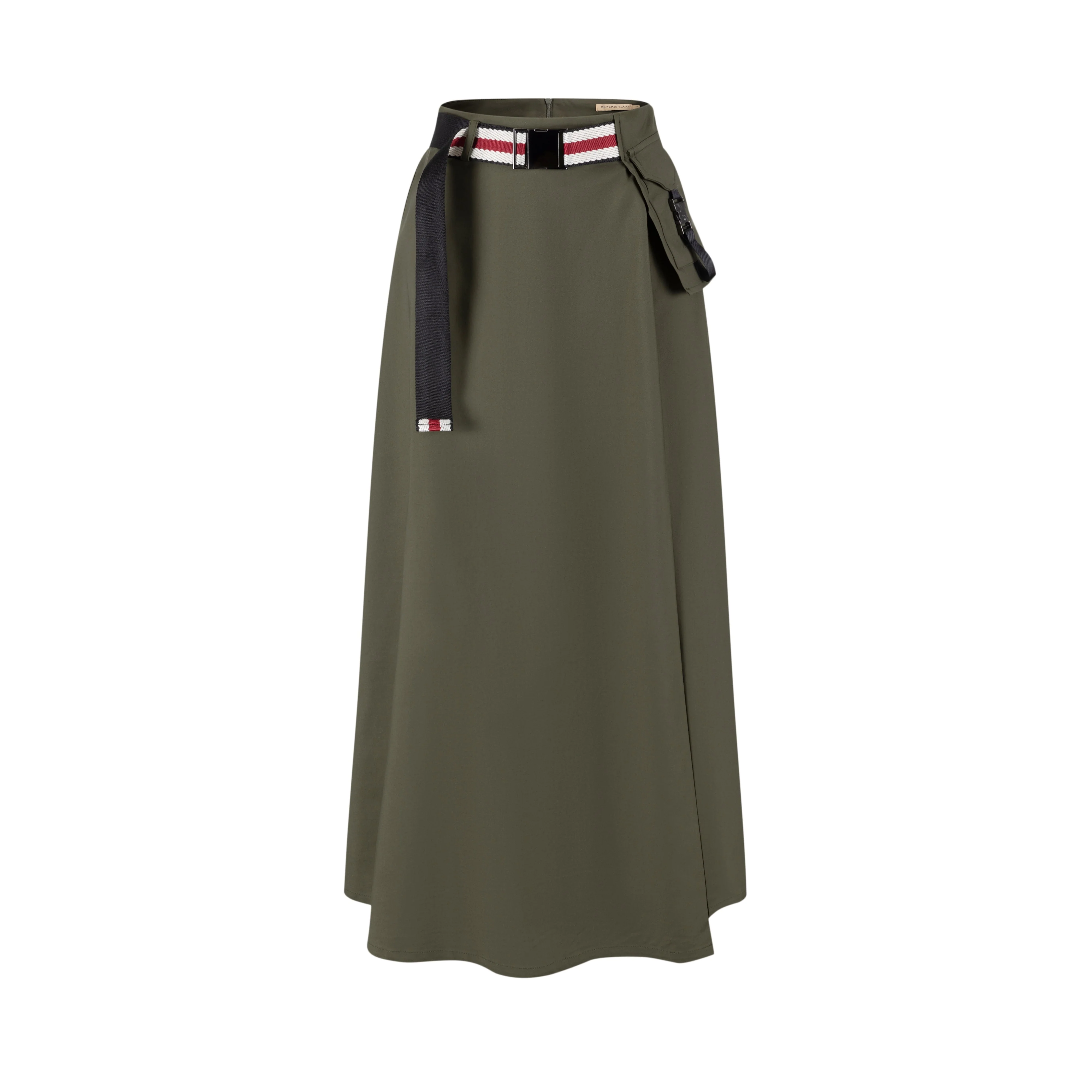 Aline Buckle Skirt- Green Moss - Image 2
