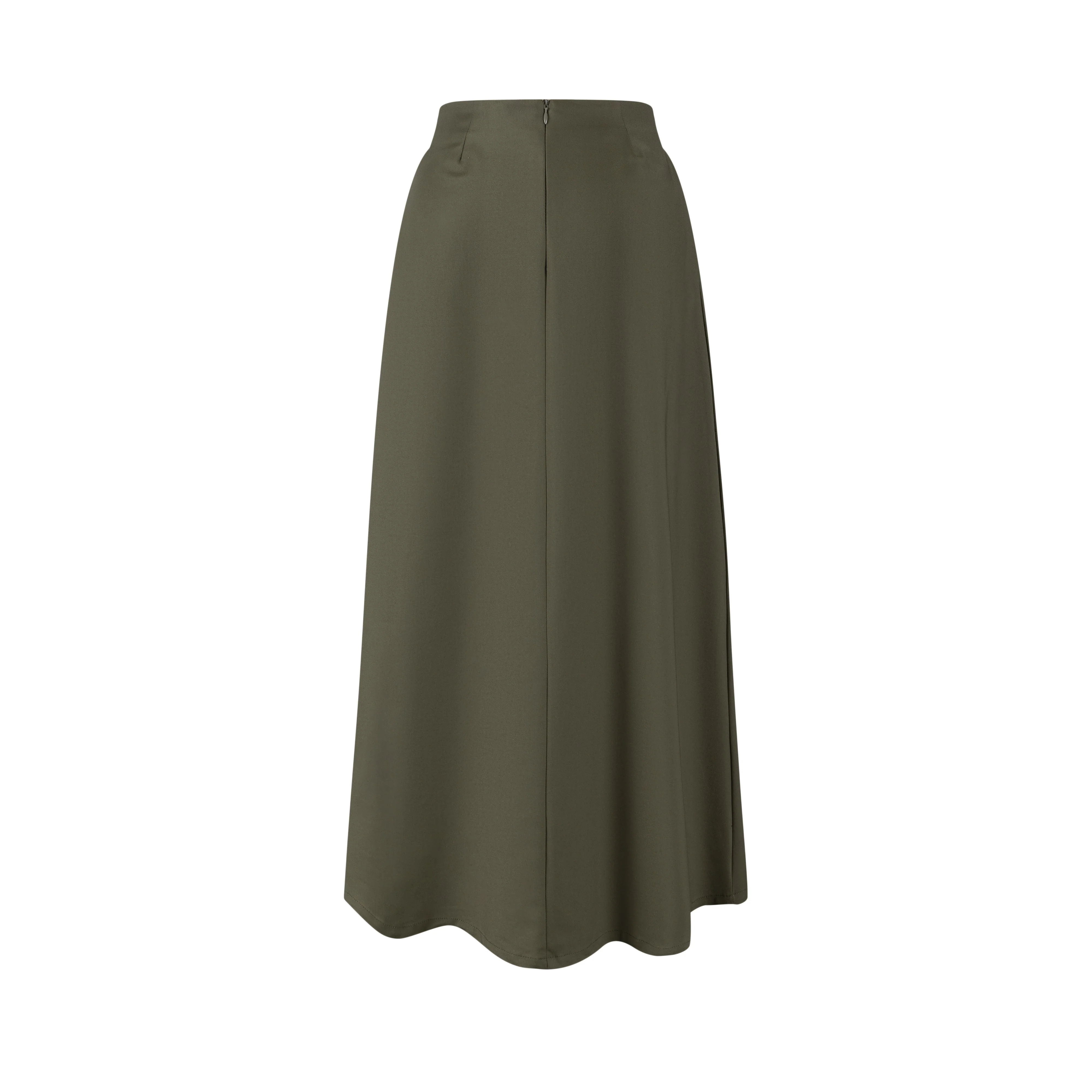 Aline Buckle Skirt- Green Moss - Image 3