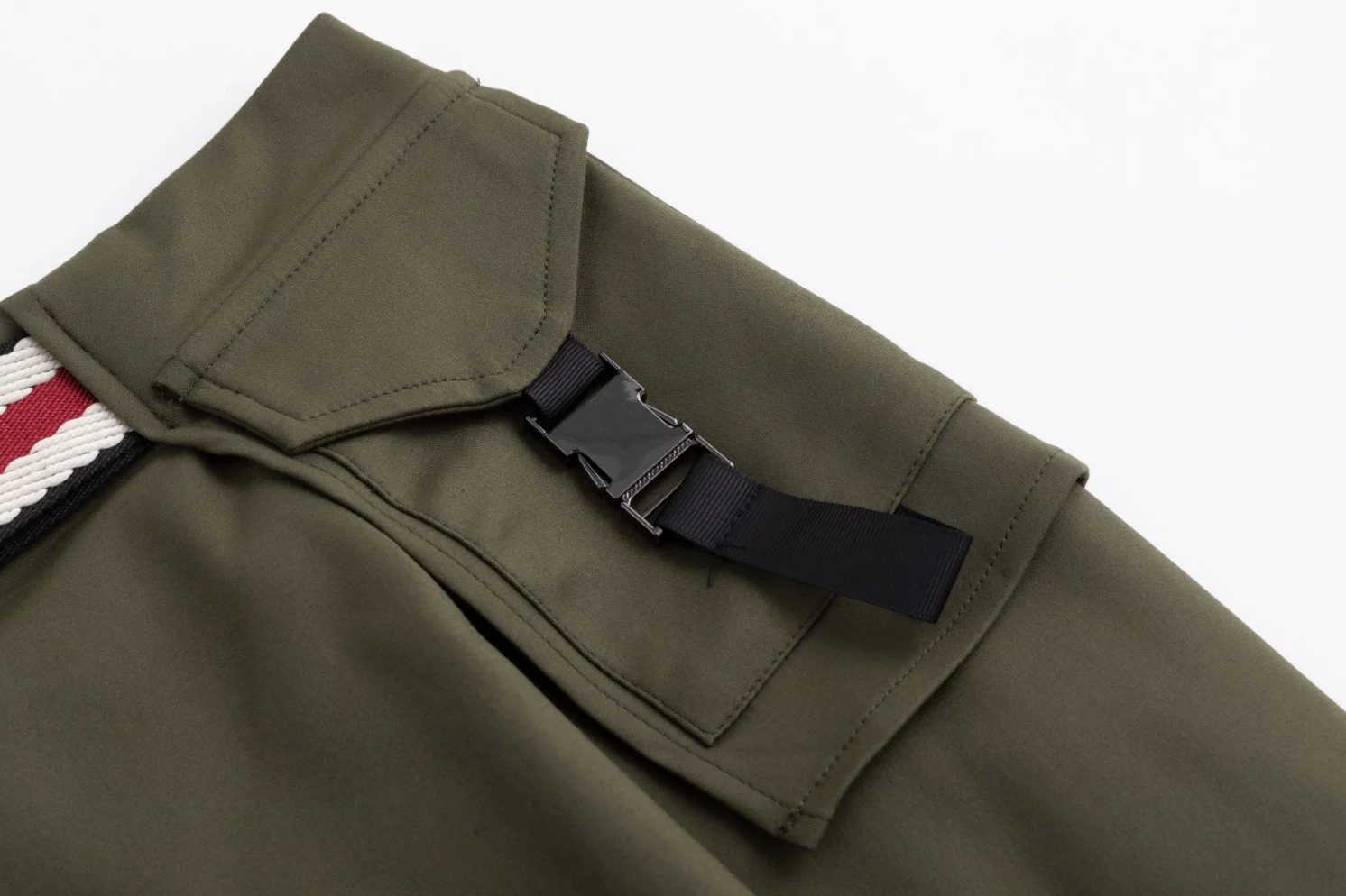 Aline Buckle Skirt- Green Moss - Image 5