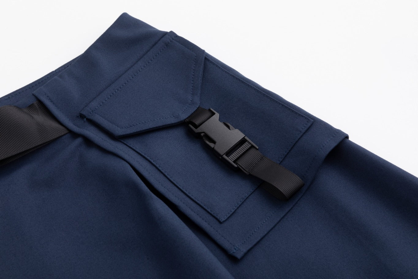 Aline Buckle Skirt- Navy - Image 7