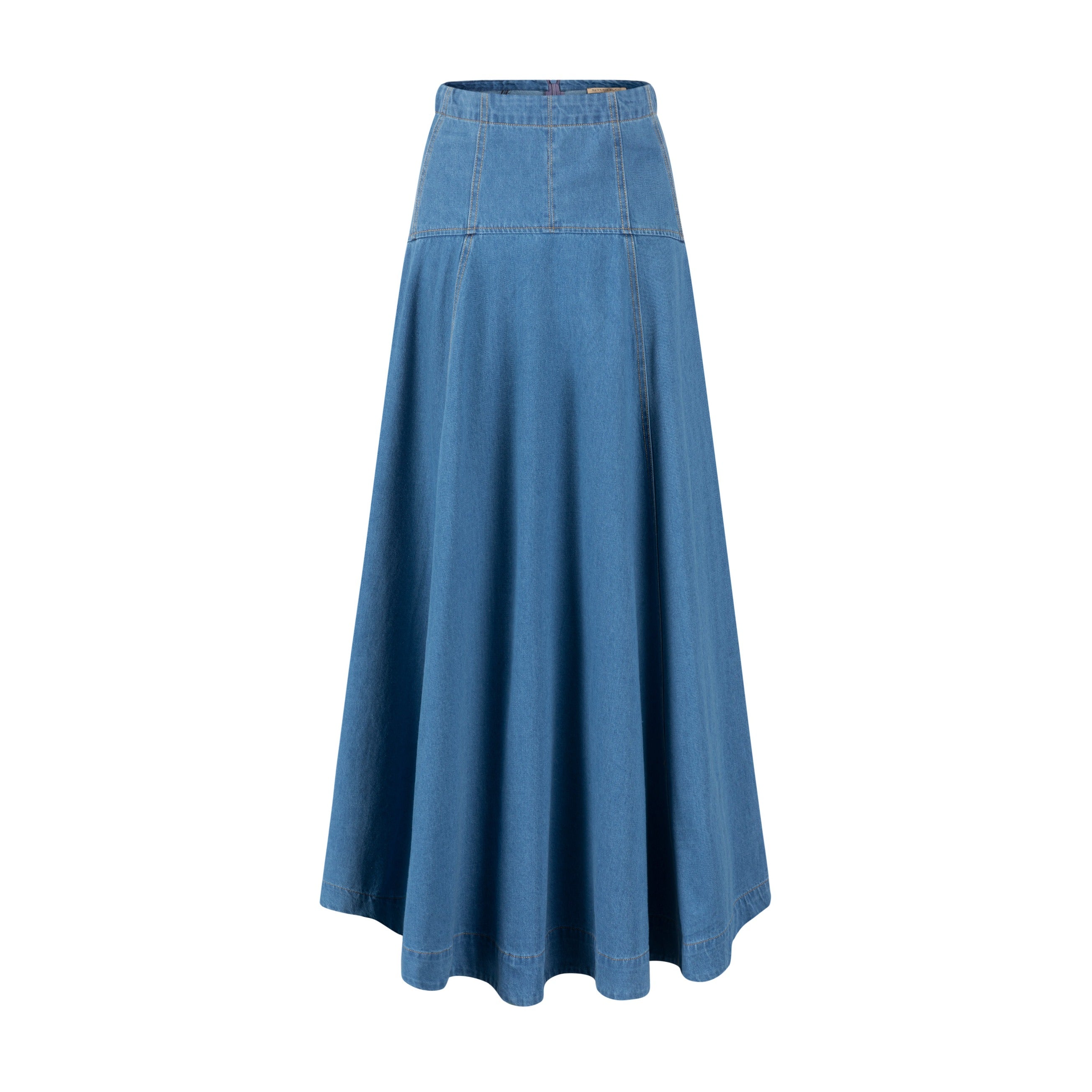 Aline Circle Skirt- Denim Blue - Image 3