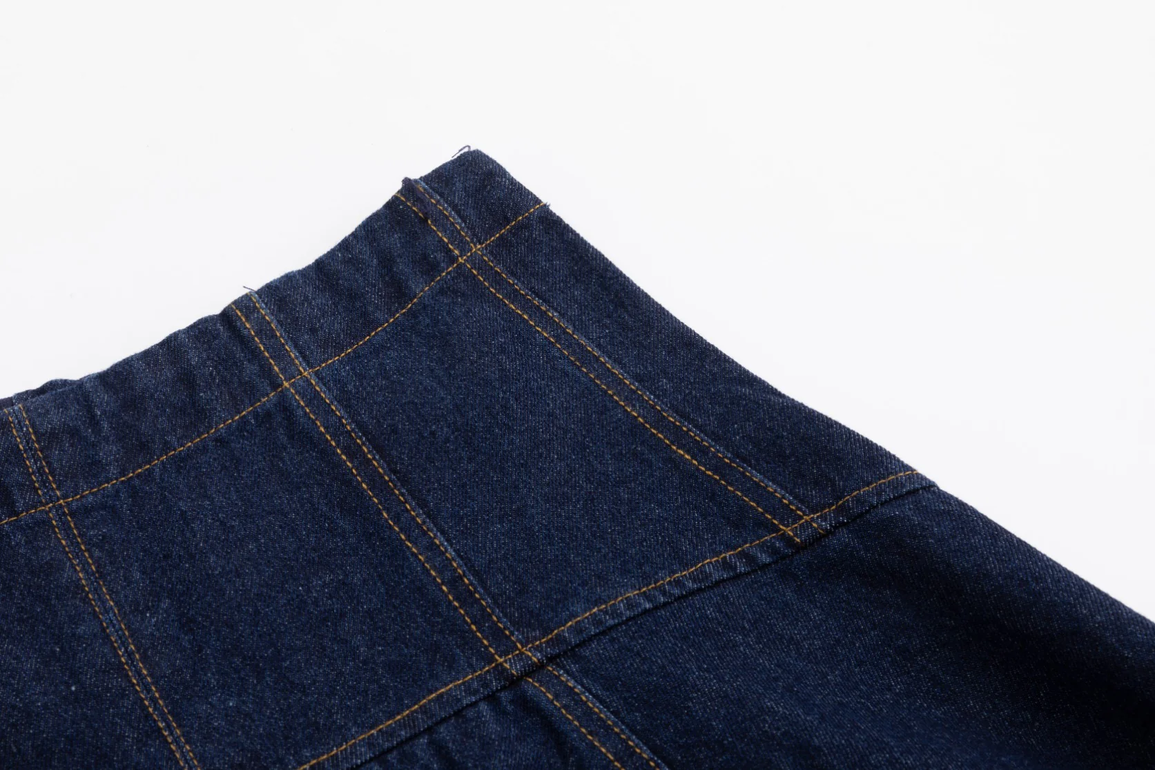 Aline Circle Skirt- Denim - Dark Blue - Image 6