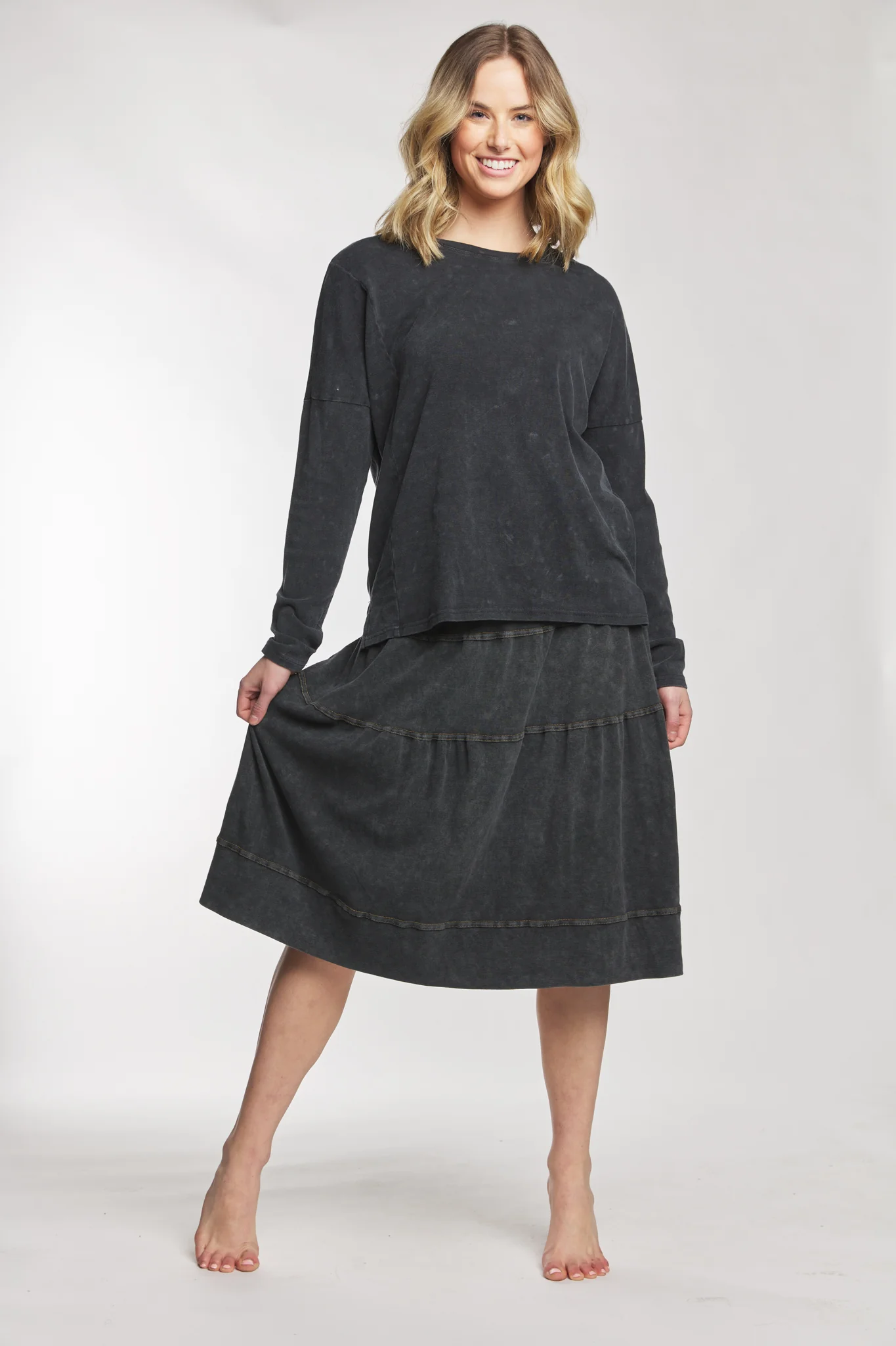 Black Washed Out Top - Image 2