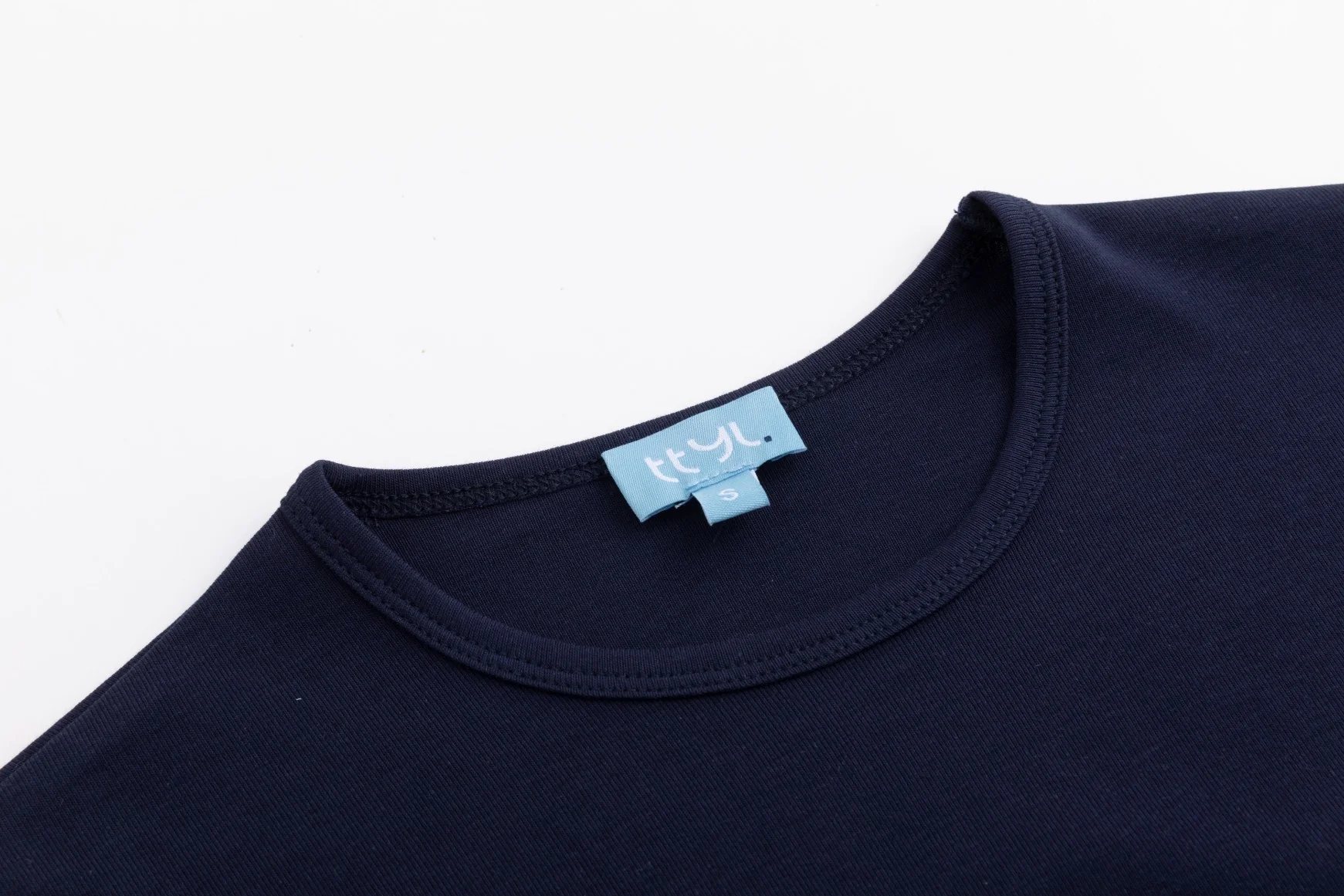 Basic Flat Tee - Navy - Image 4