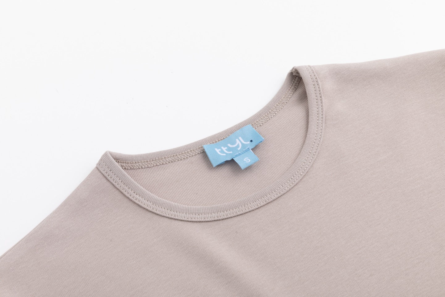 Basic Flat Tee -Stone - Image 4