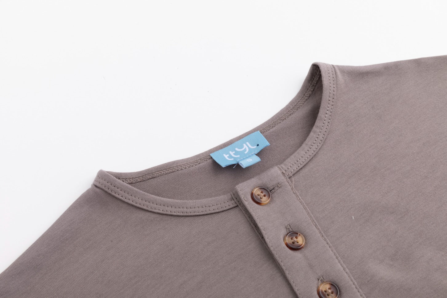 Basic Placket Dolman - Stone - Image 4
