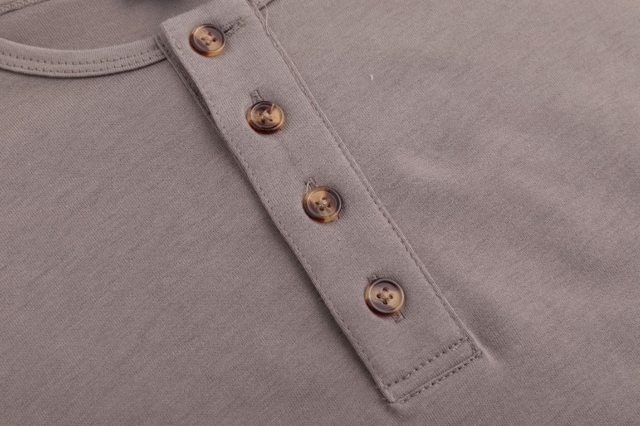 Basic Placket Dolman - Stone - Image 5