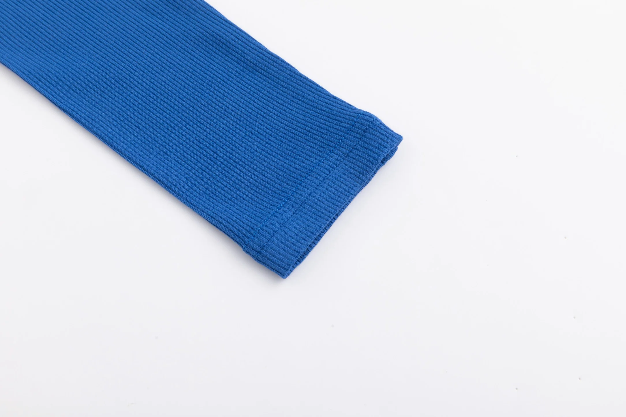 Basic Ribbed Tee-Front Top - Blueberry - Image 5