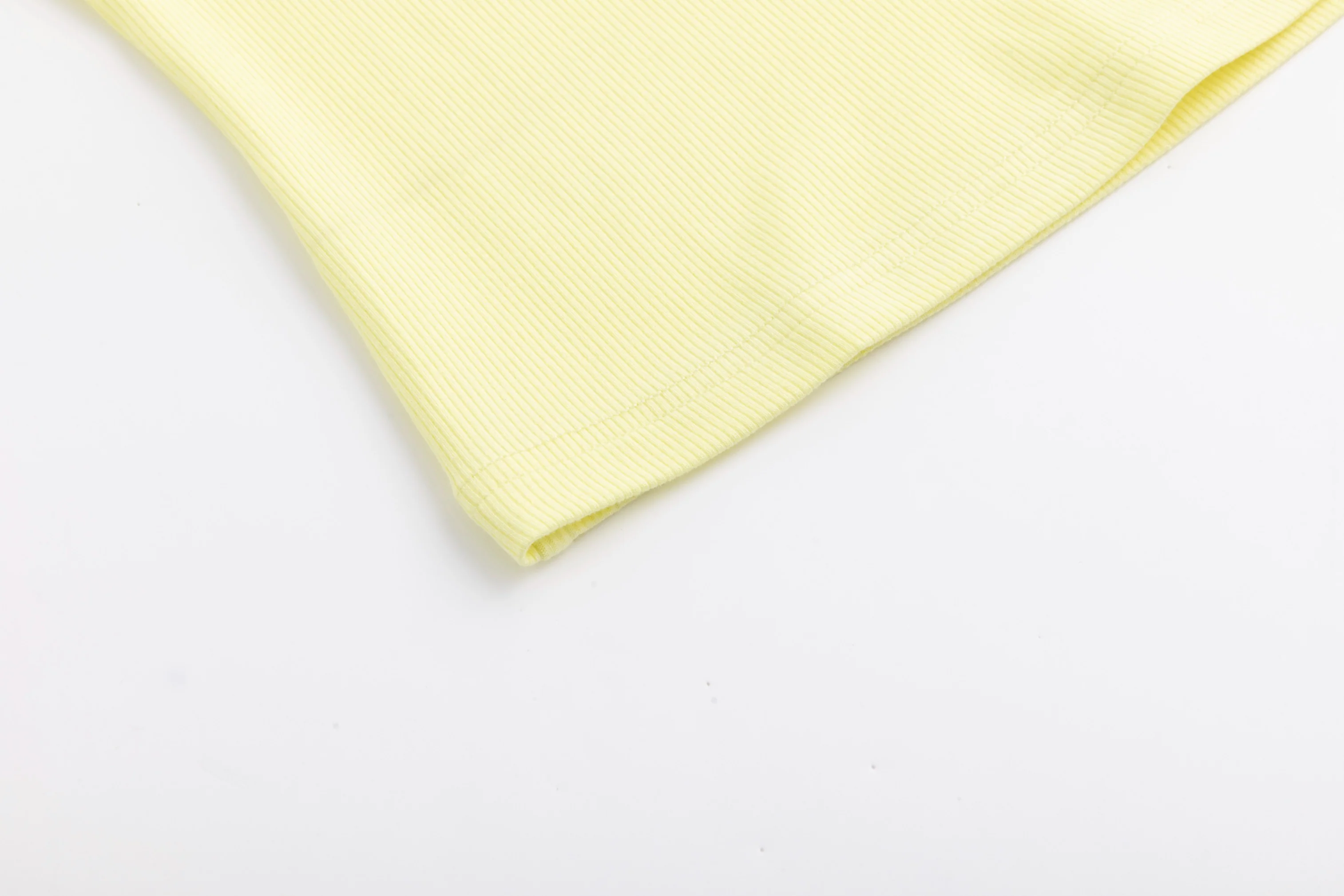 Basic Ribbed Tee- Lemon - Image 6
