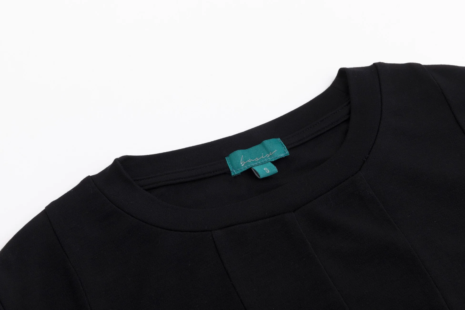 Basic Seam Wrap Top- Black - Image 5
