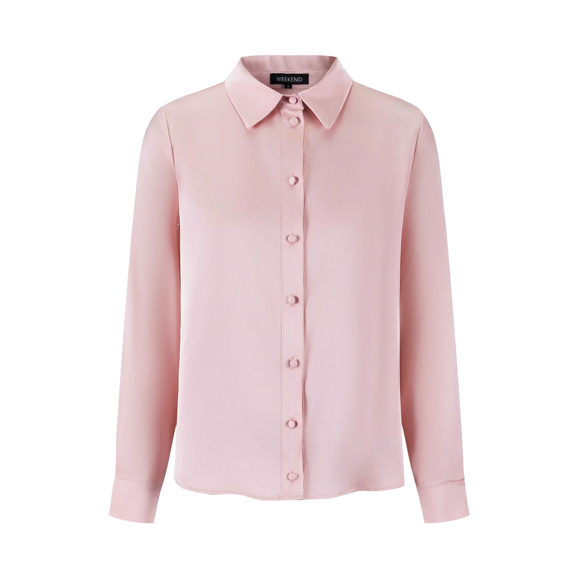 Basic Solid Blouse - Pink - Image 2