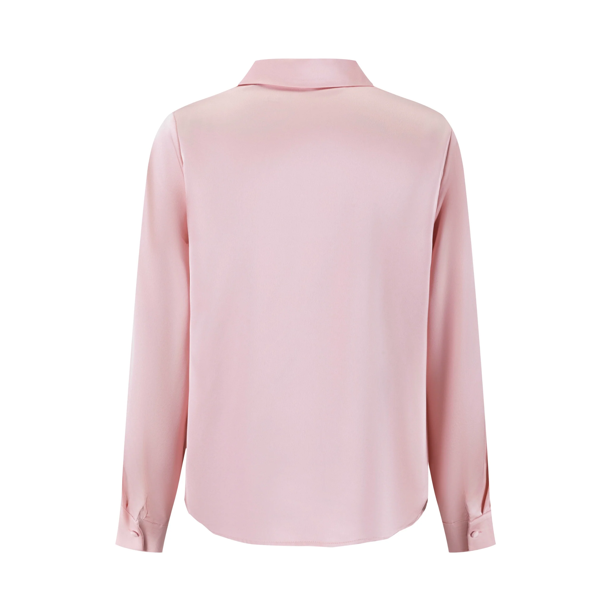 Basic Solid Blouse - Pink - Image 3