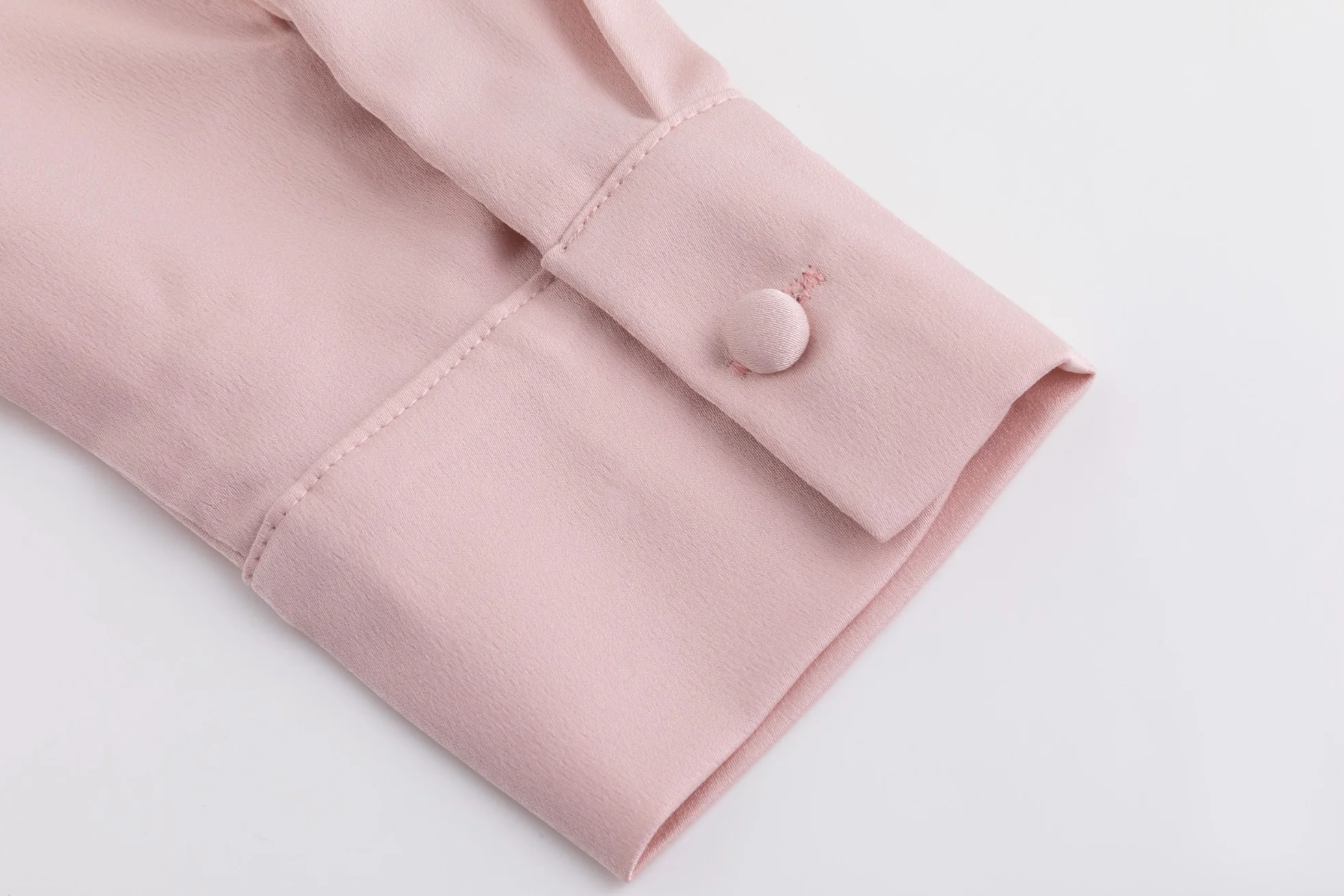 Basic Solid Blouse - Pink - Image 4
