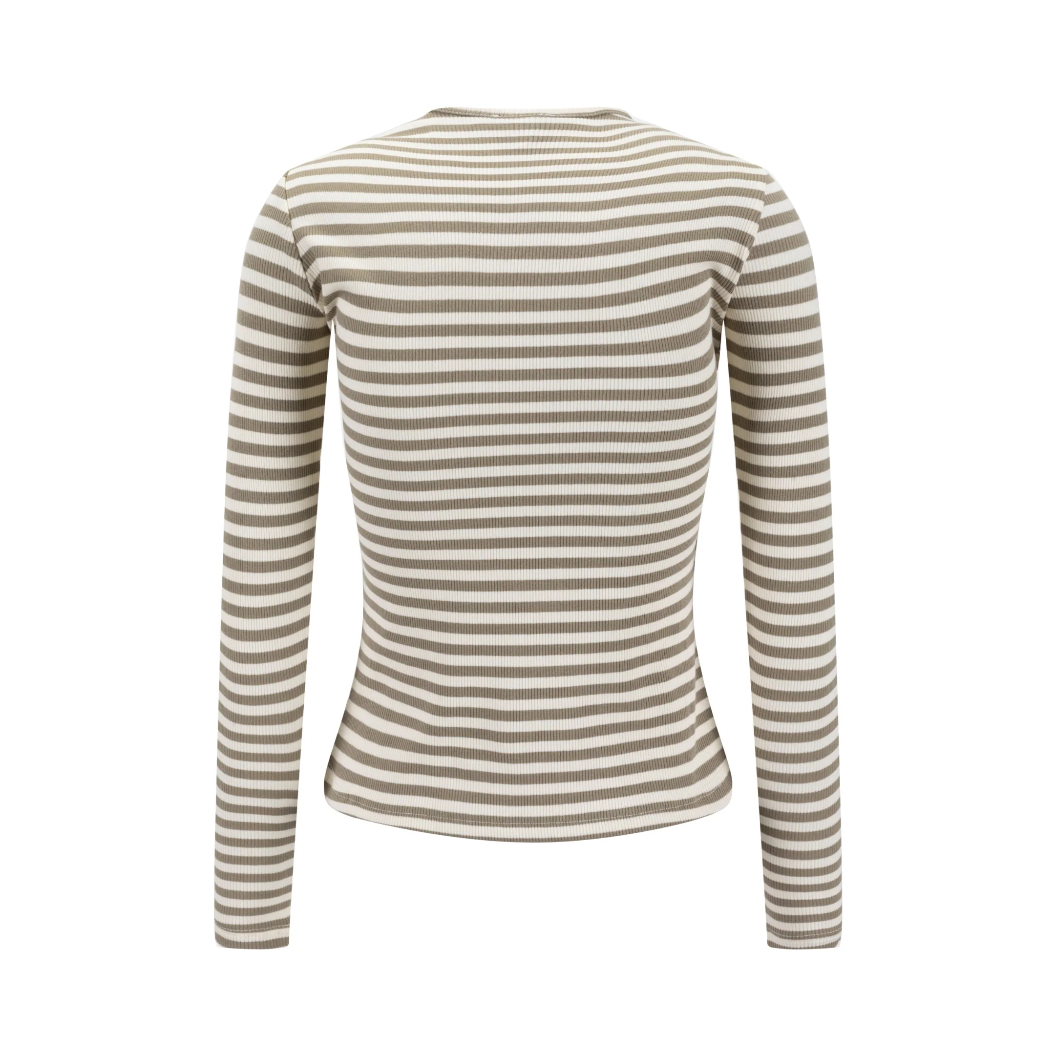 Basic Stripe Tee - Green Moss - Image 3