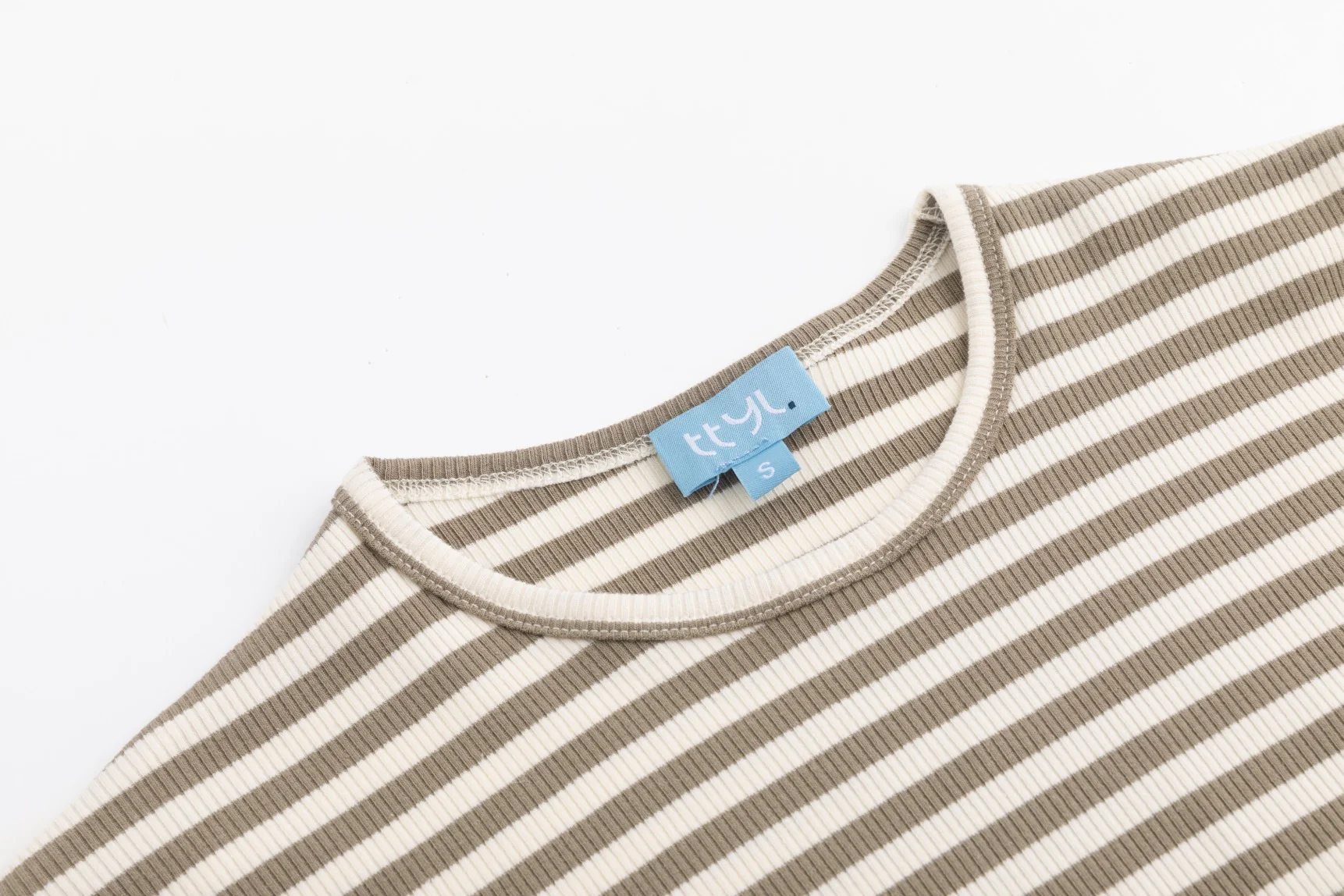 Basic Stripe Tee - Green Moss - Image 5