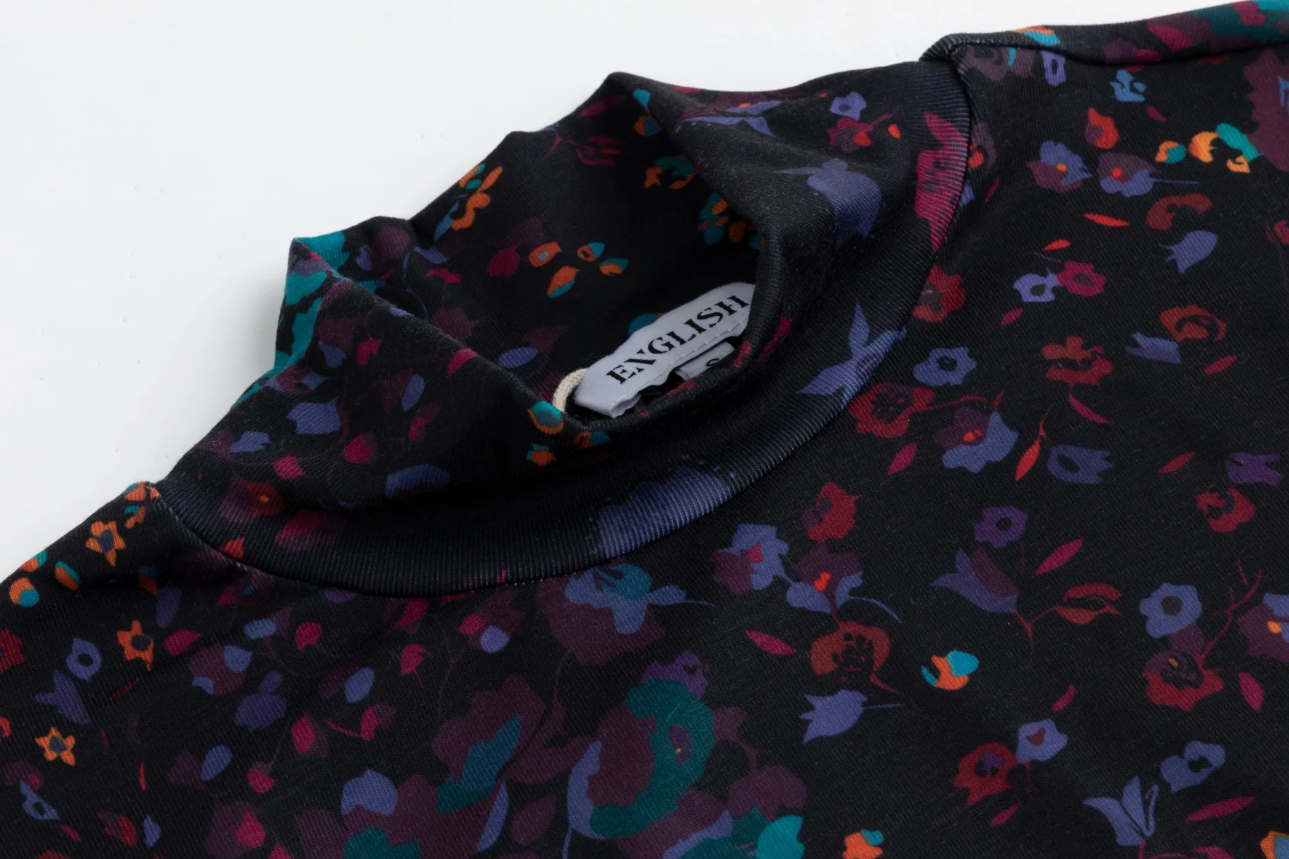 Black And Purple Multi Floral Print Top - Image 4