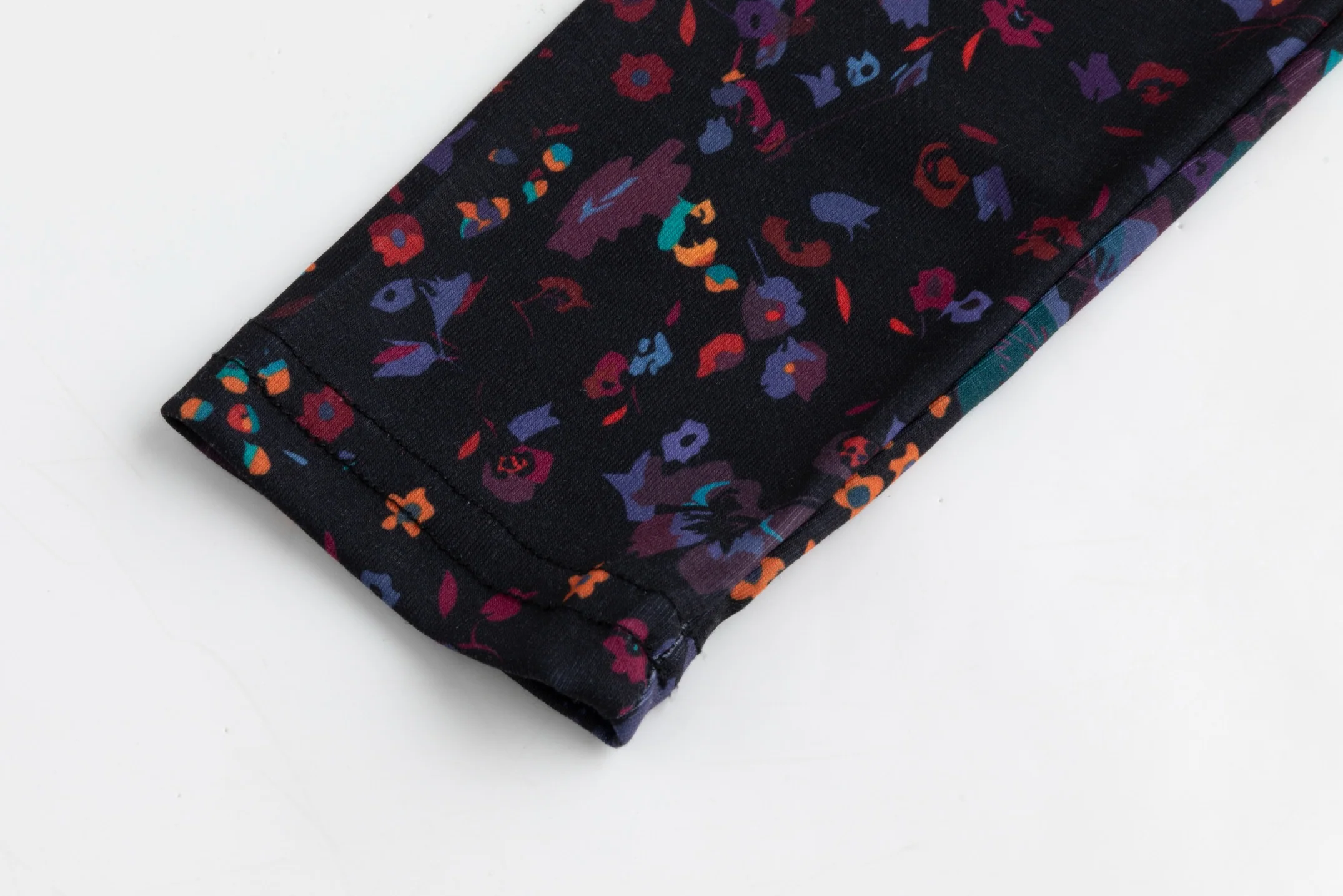 Black And Purple Multi Floral Print Top - Image 5