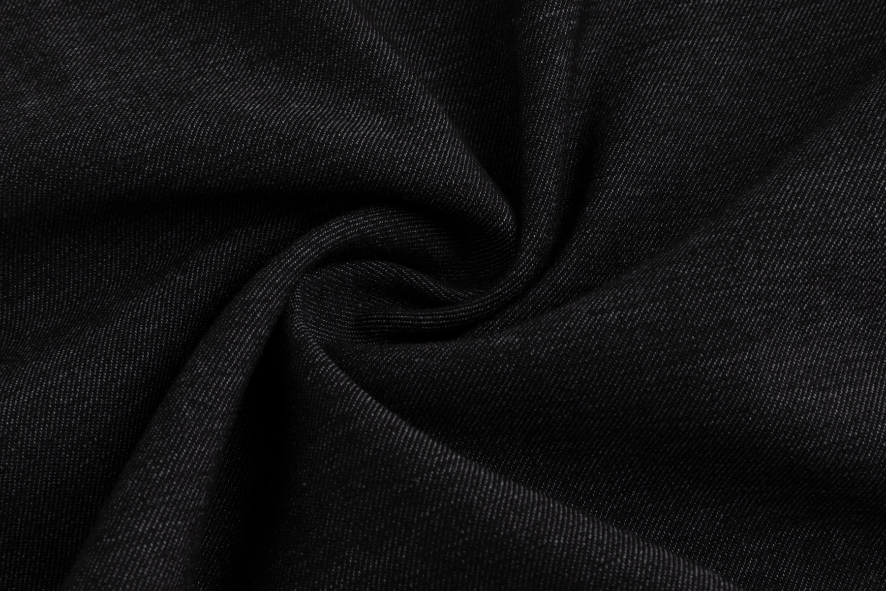 Black Denim Embossed Patch Top - Image 7