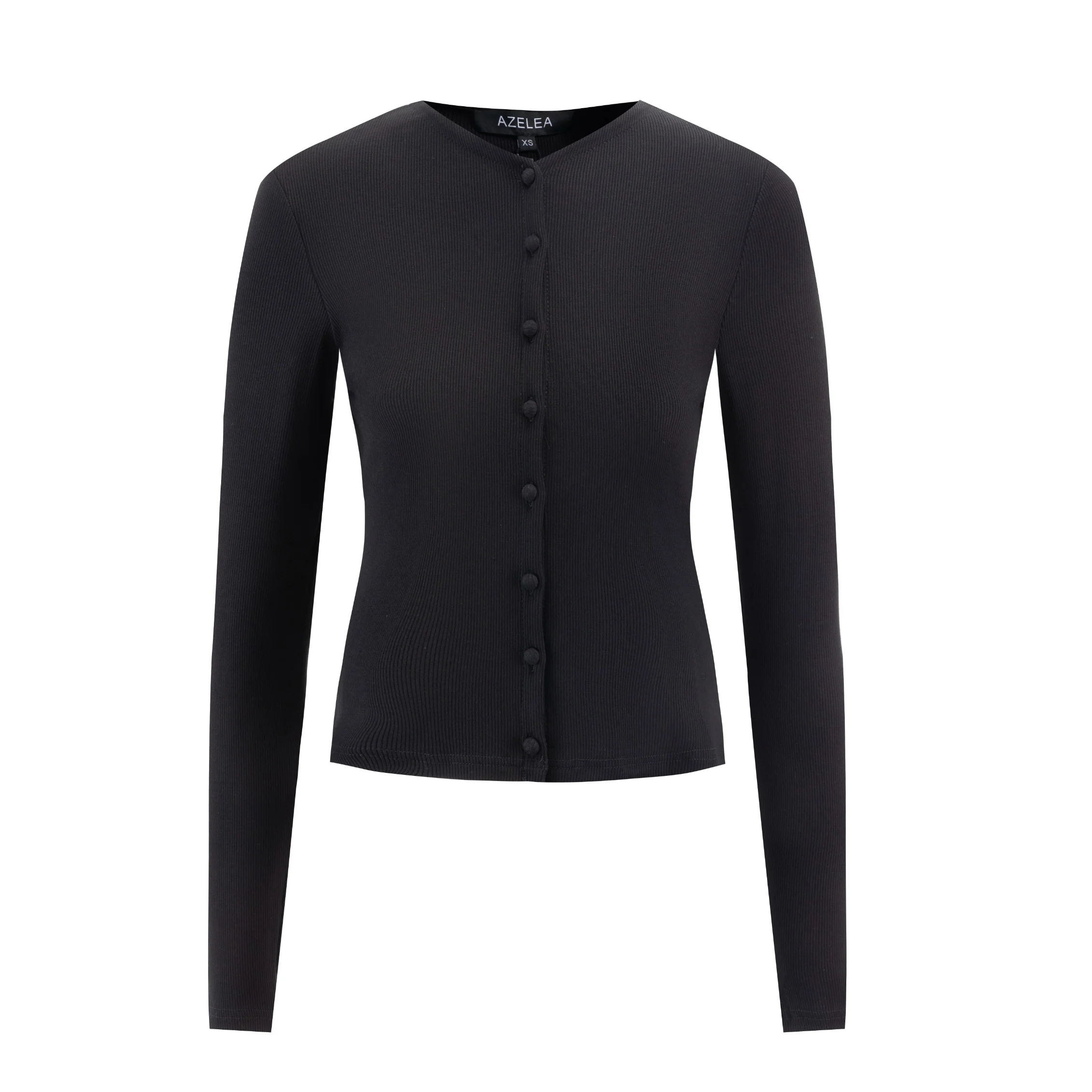Black Knit Cardigan - Image 2
