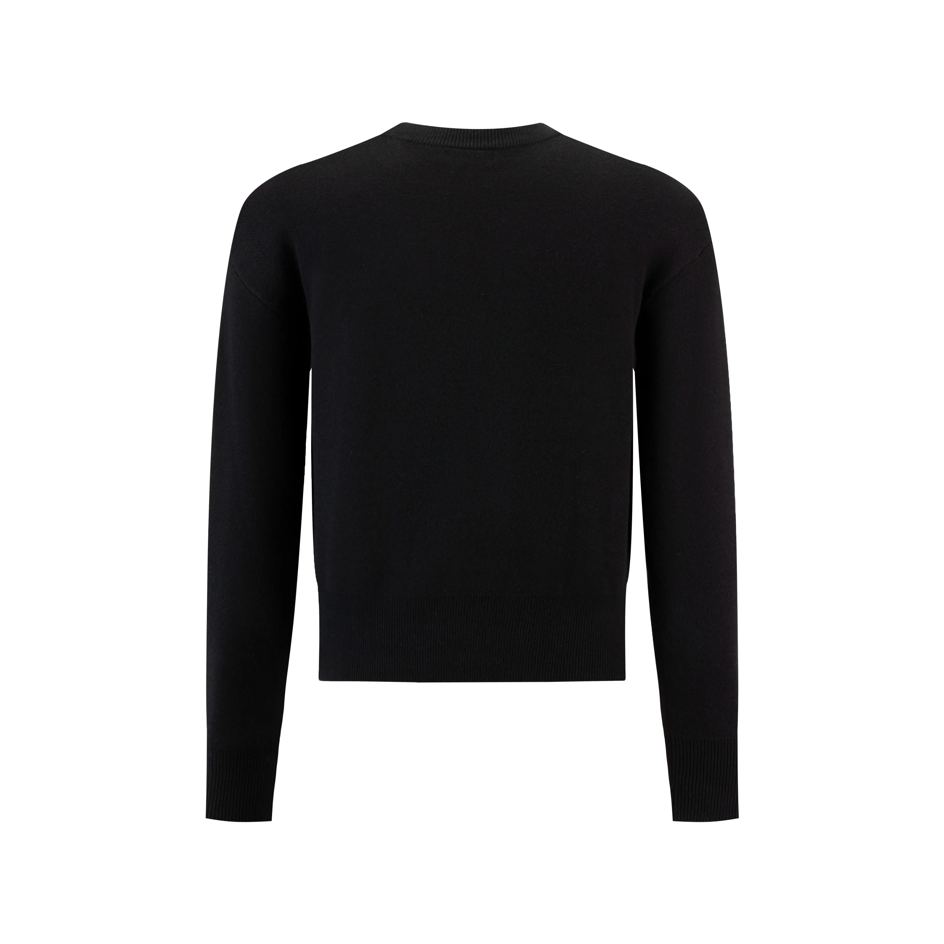 Black Knit Sweater With "Bonjour" Written Across - Image 3