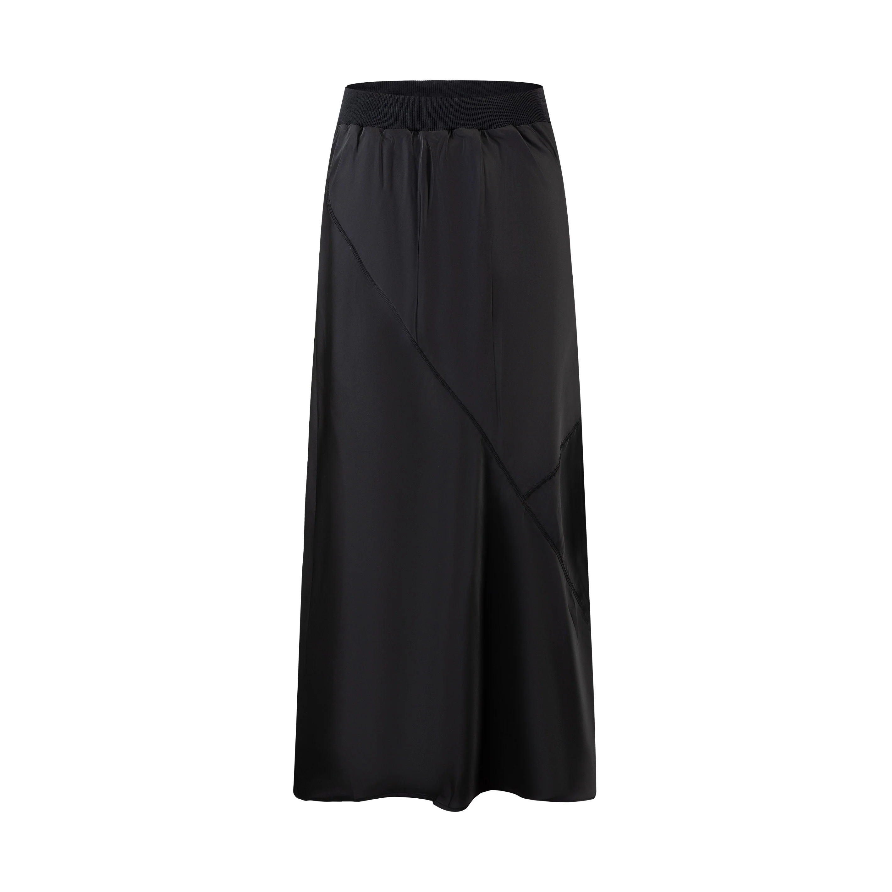 Black Long Slip Skirt - Image 3