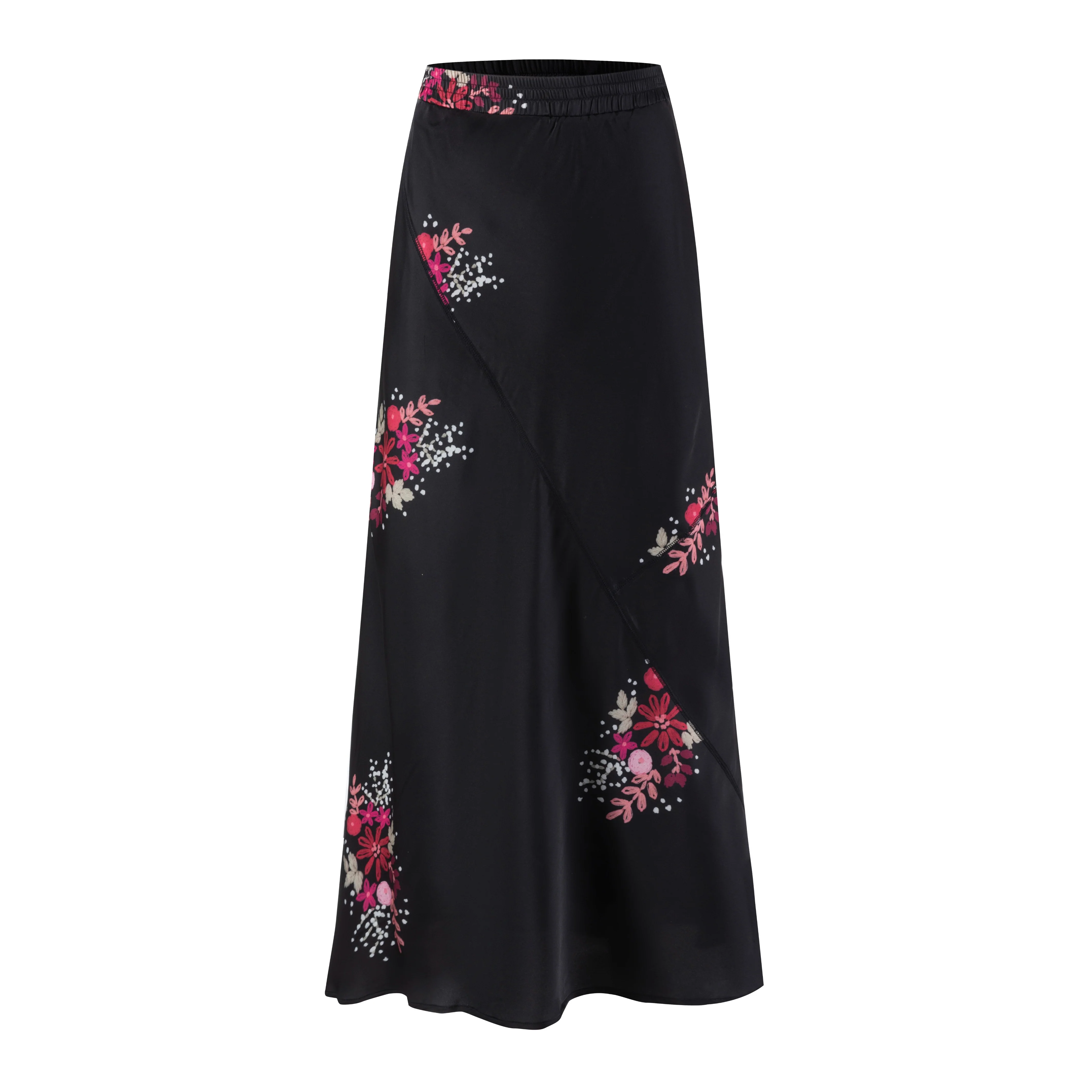 Black Slip With Pink Floral Print - Image 2