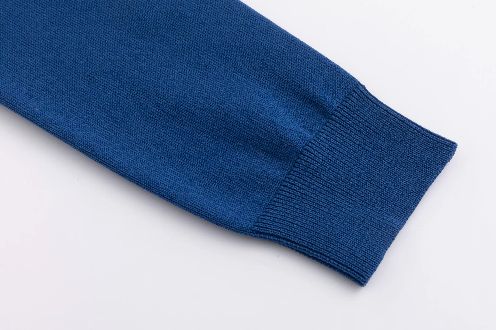 Blue And Green Printed Layered Jumper With Royal Blue Knit Cardigan - Image 6