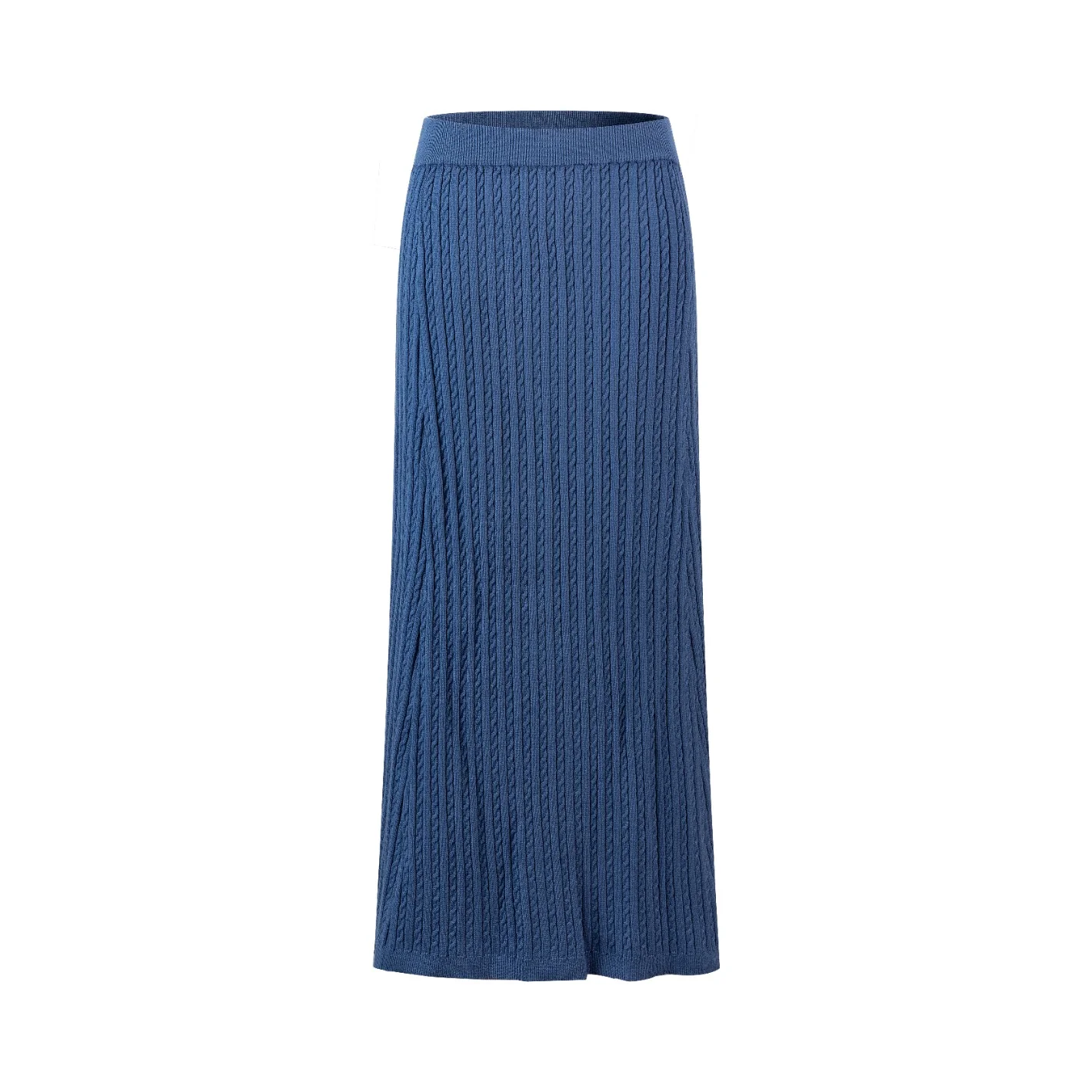 Cable Knit Skirt - Blue - Image 2