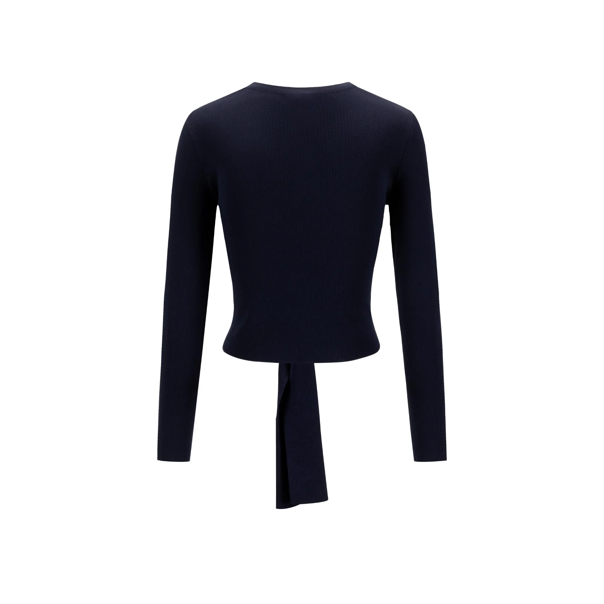 Blue Polish Knit Tie Top - Image 3