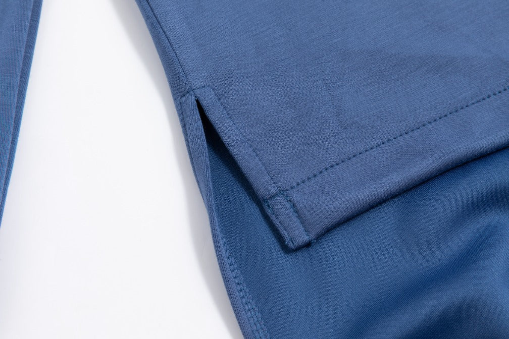 Scuba Drawstring Top - Blue - Image 4