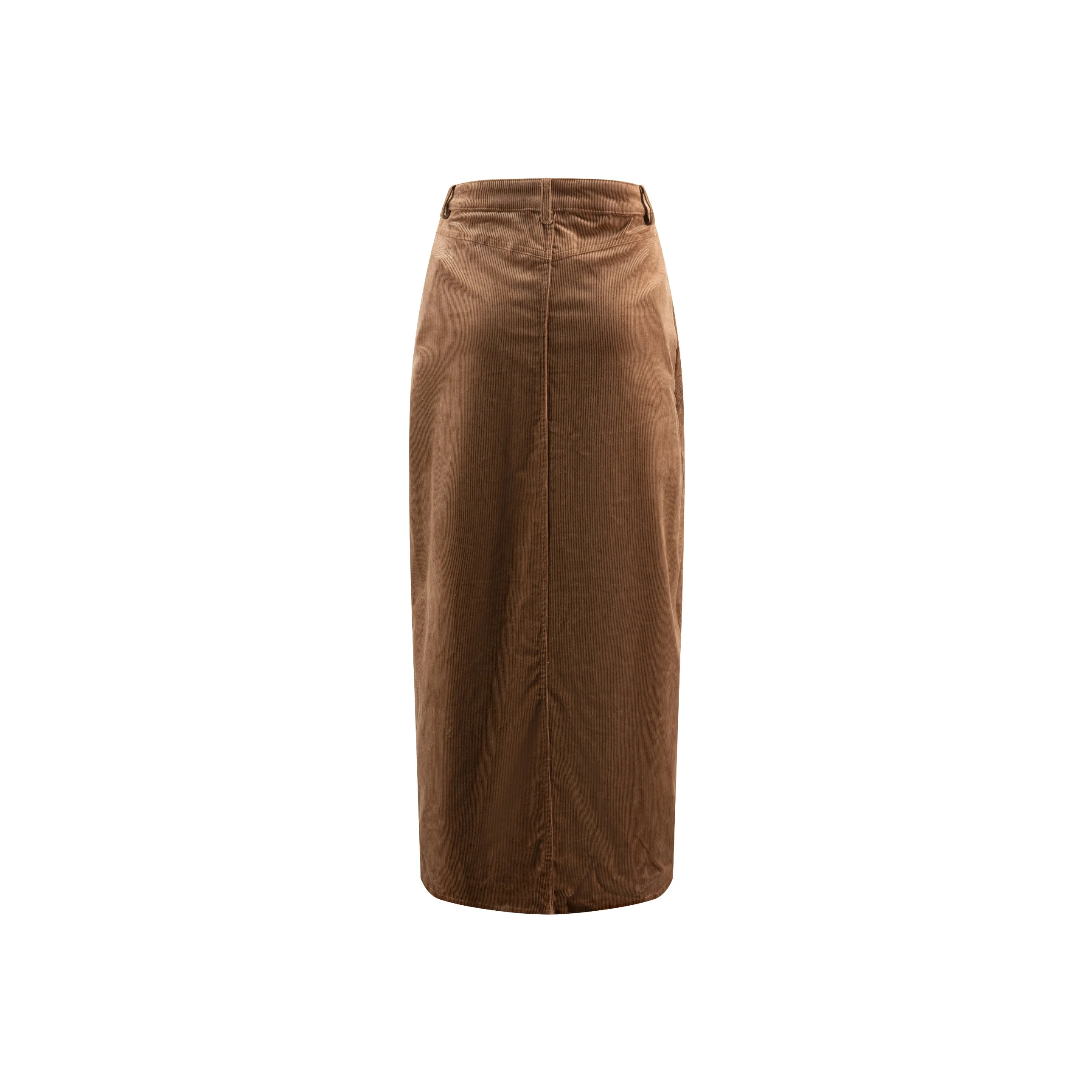 Corduroy Skirt - Brown - Image 3