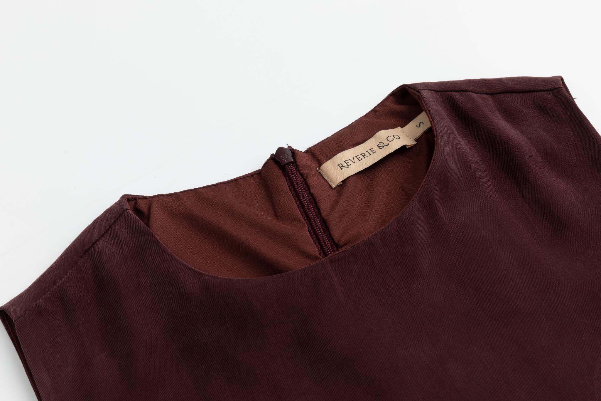 Brushed Suede Jumper - Burgundy - Image 3