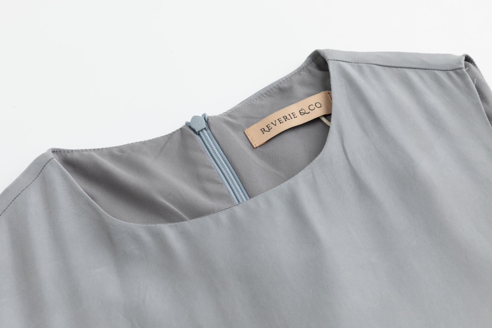 Brushed Suede Jumper - Grey - Image 3