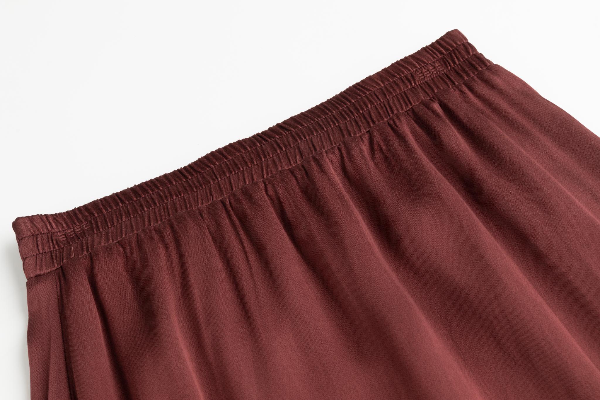 Slip Skirt - Burgundy - Image 3
