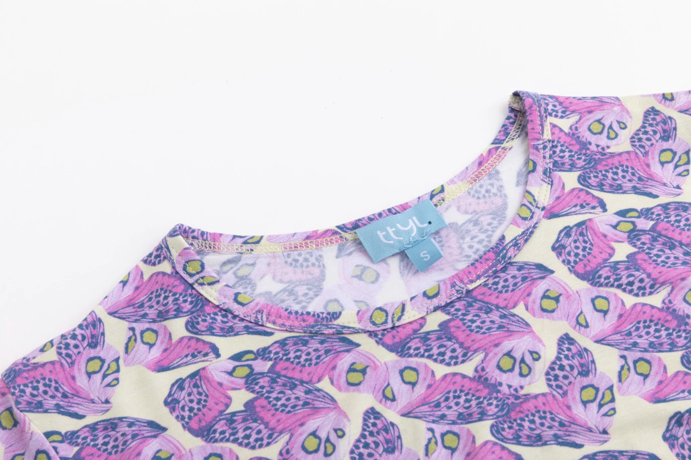 Butterfly Tee Shirt - Yellow - Image 4