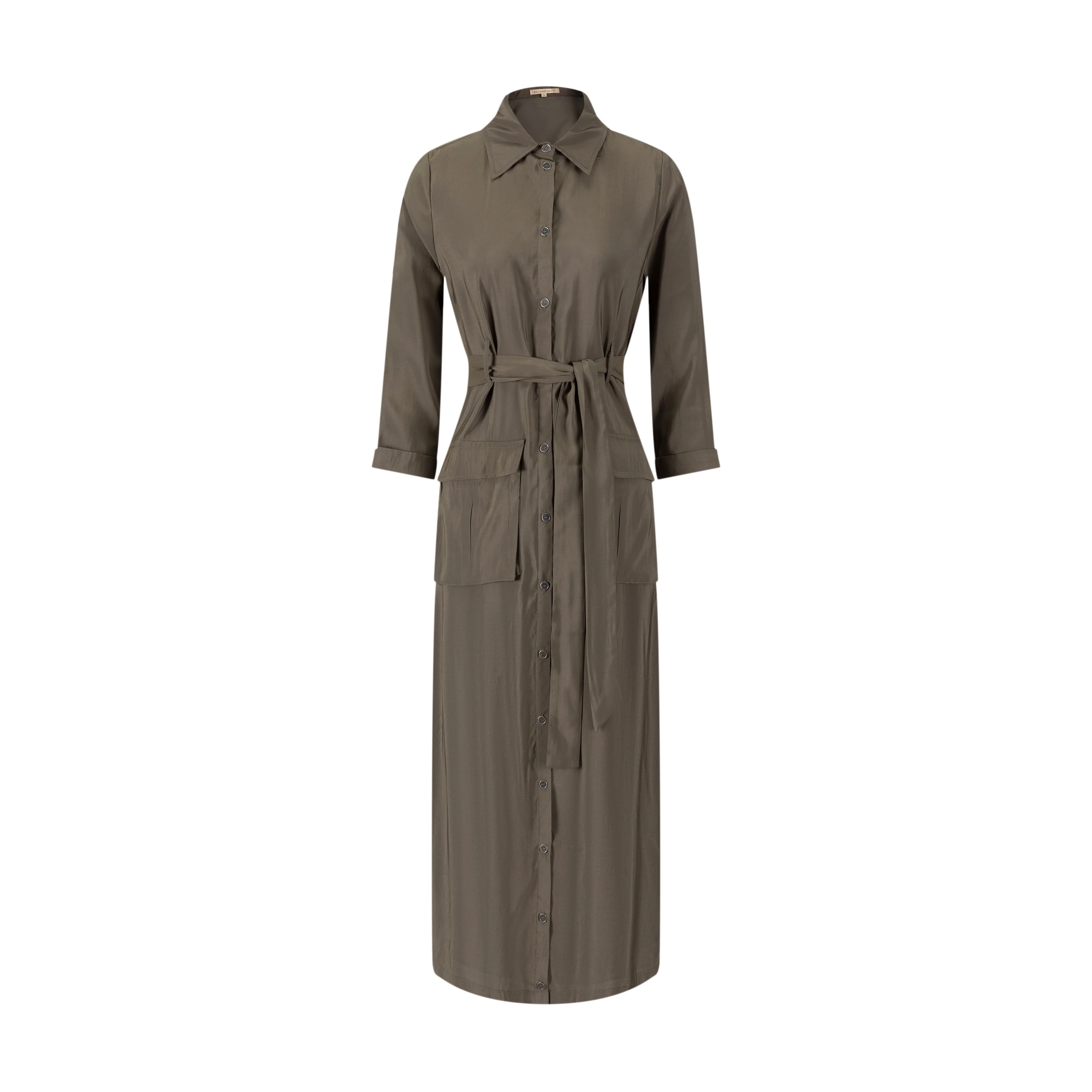 Cargo Linen Dress- Fawn - Image 2