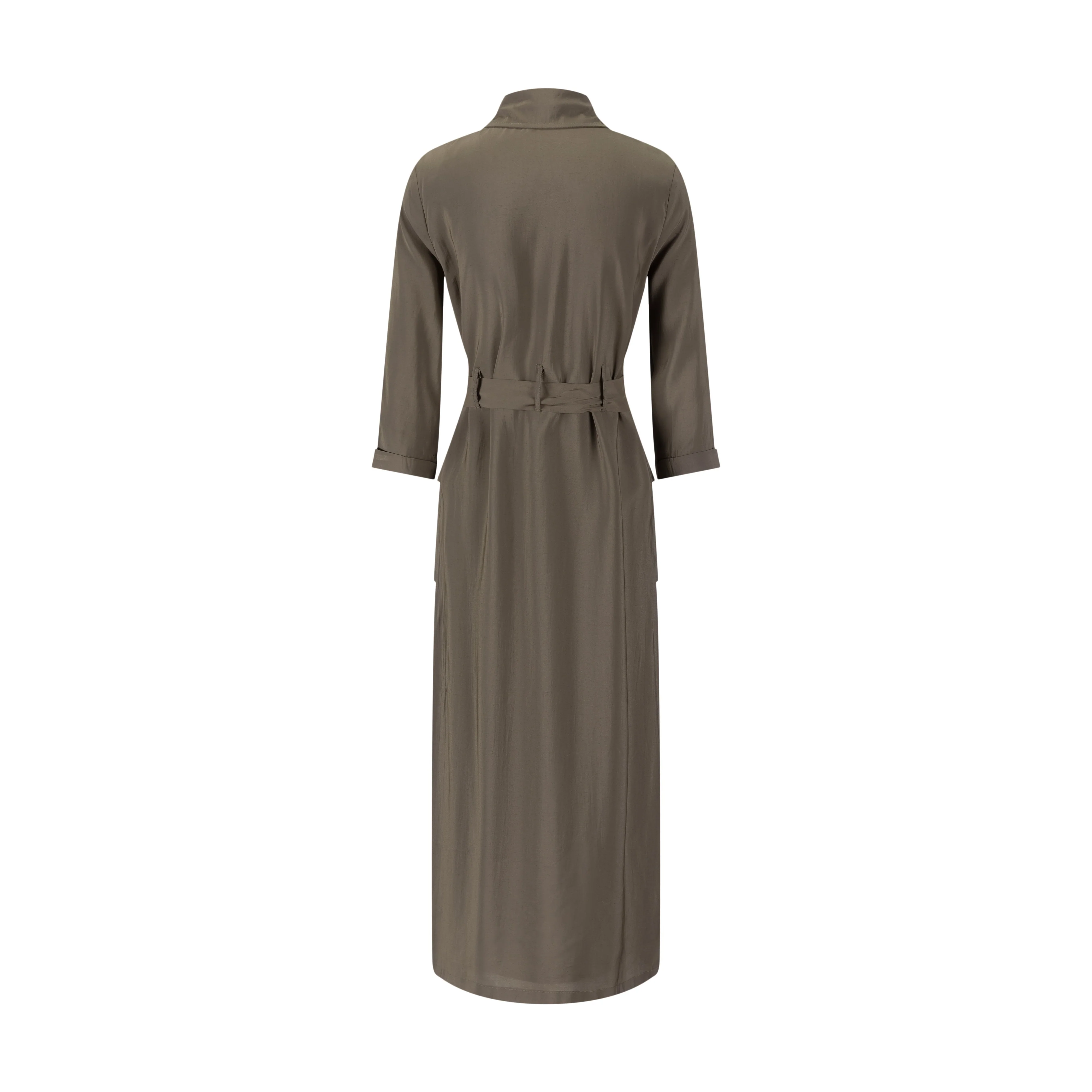 Cargo Linen Dress- Fawn - Image 3
