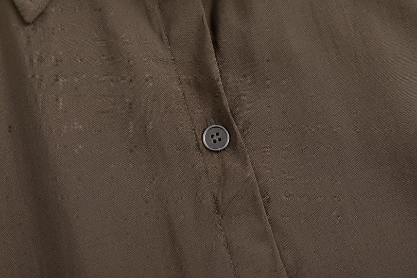 Cargo Linen Dress- Fawn - Image 5