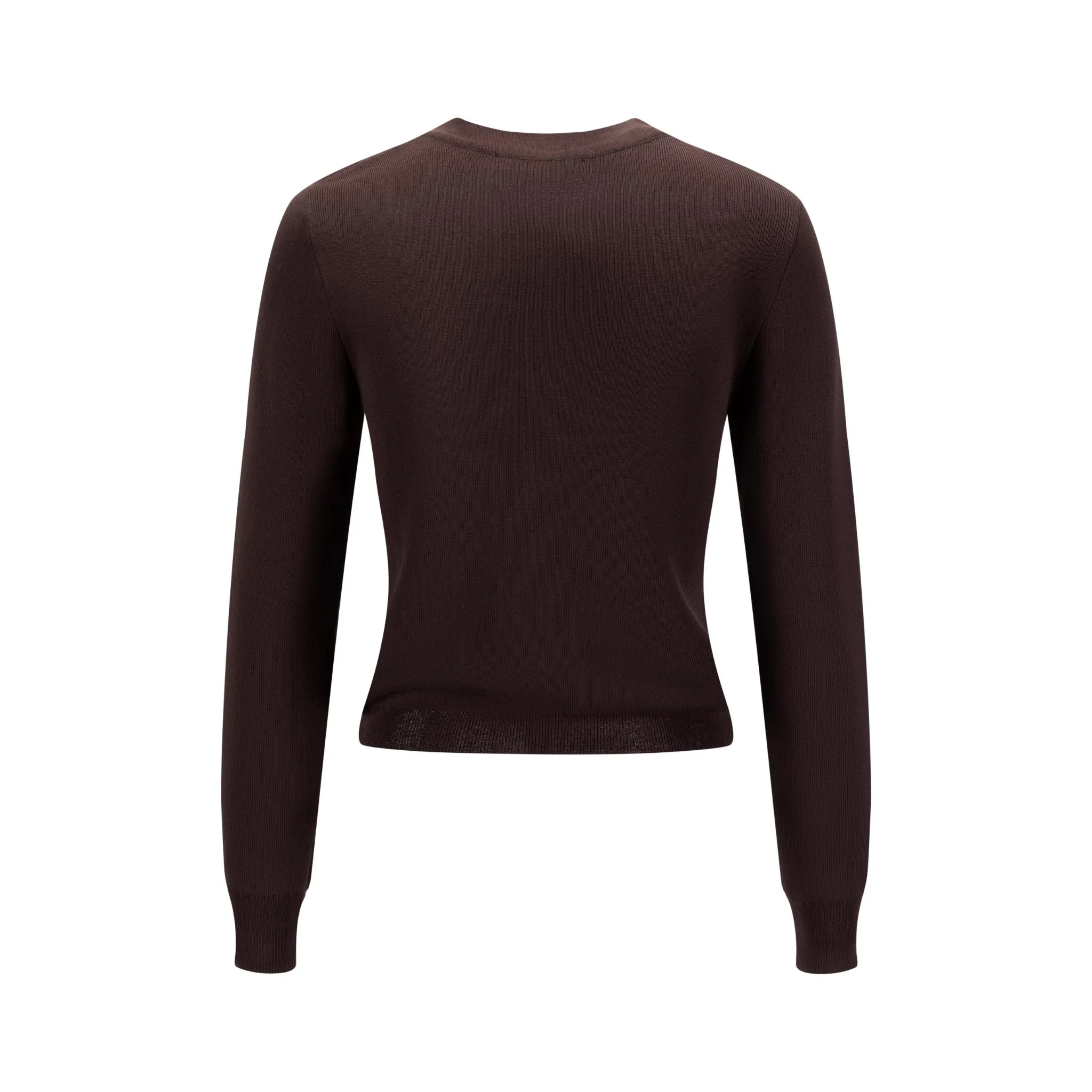Chocolate Brown Seem Cardigan - Image 3