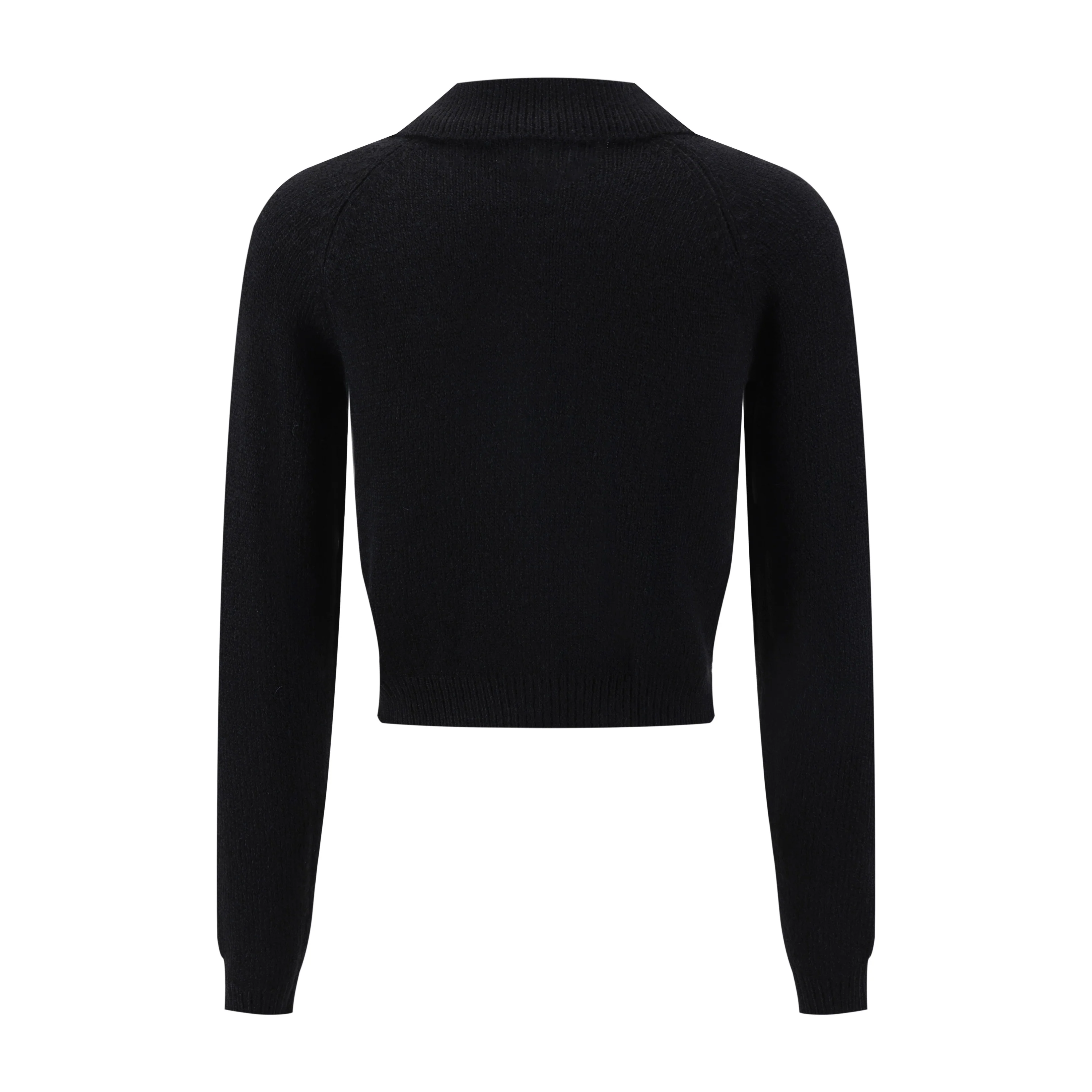 Colored Bee Button Knit Cardigan - Black - Image 3