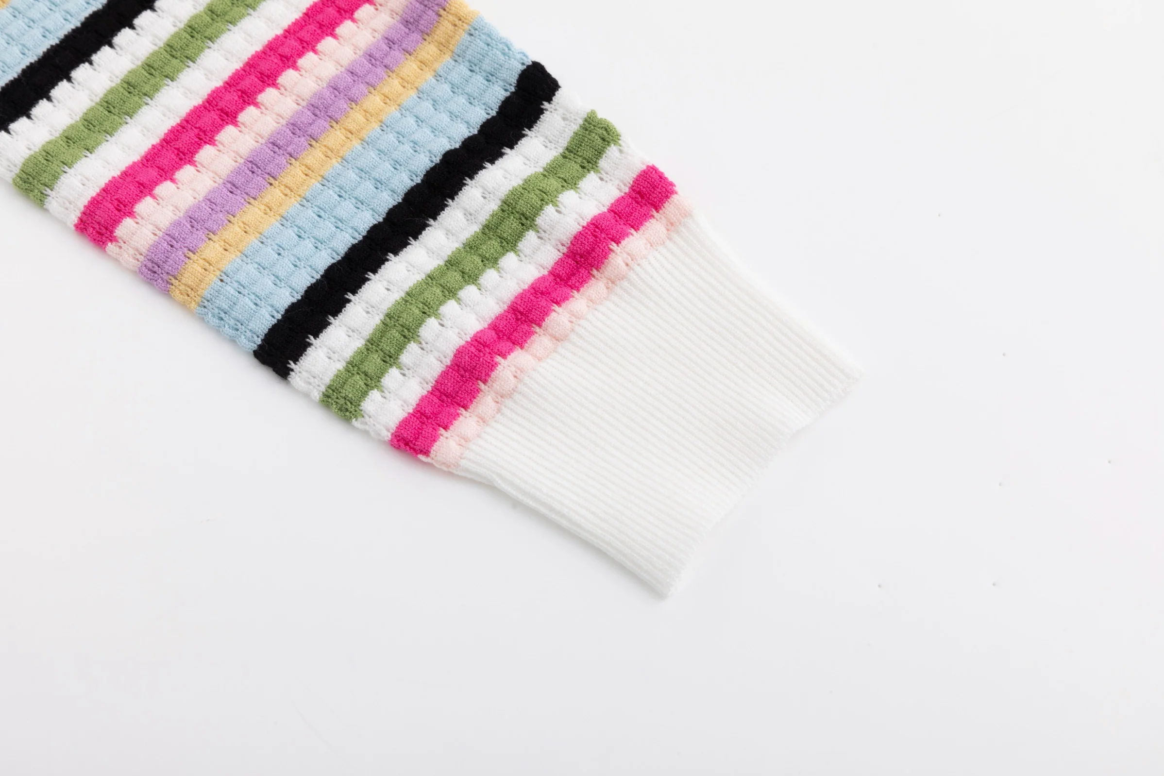 Colorful Striped Knit Top - Image 4