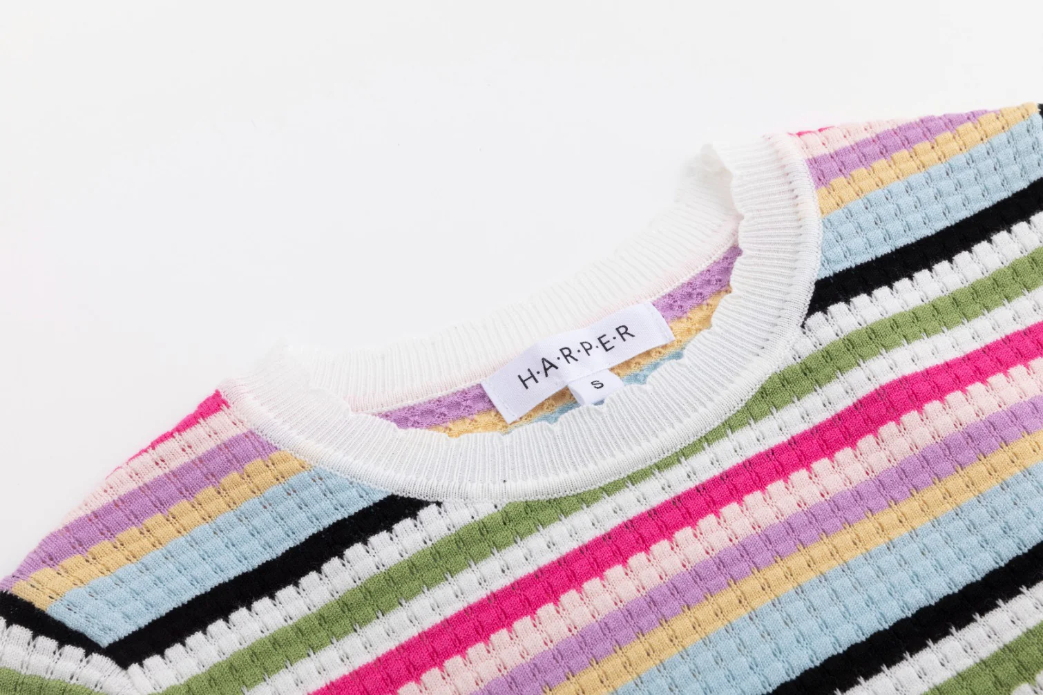 Colorful Striped Knit Top - Image 5