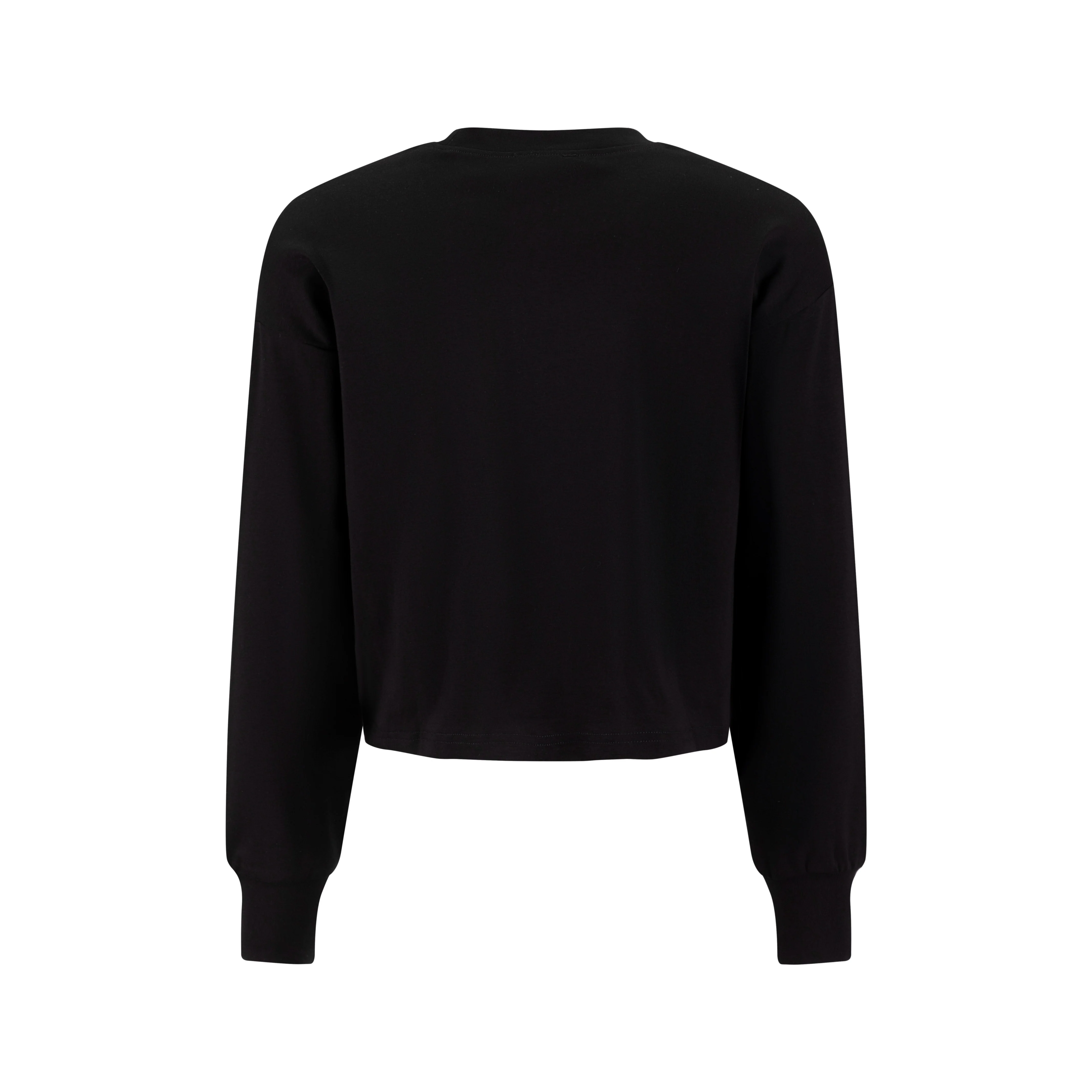 Contrast Pink Seam T-Shirt - Black - Image 2