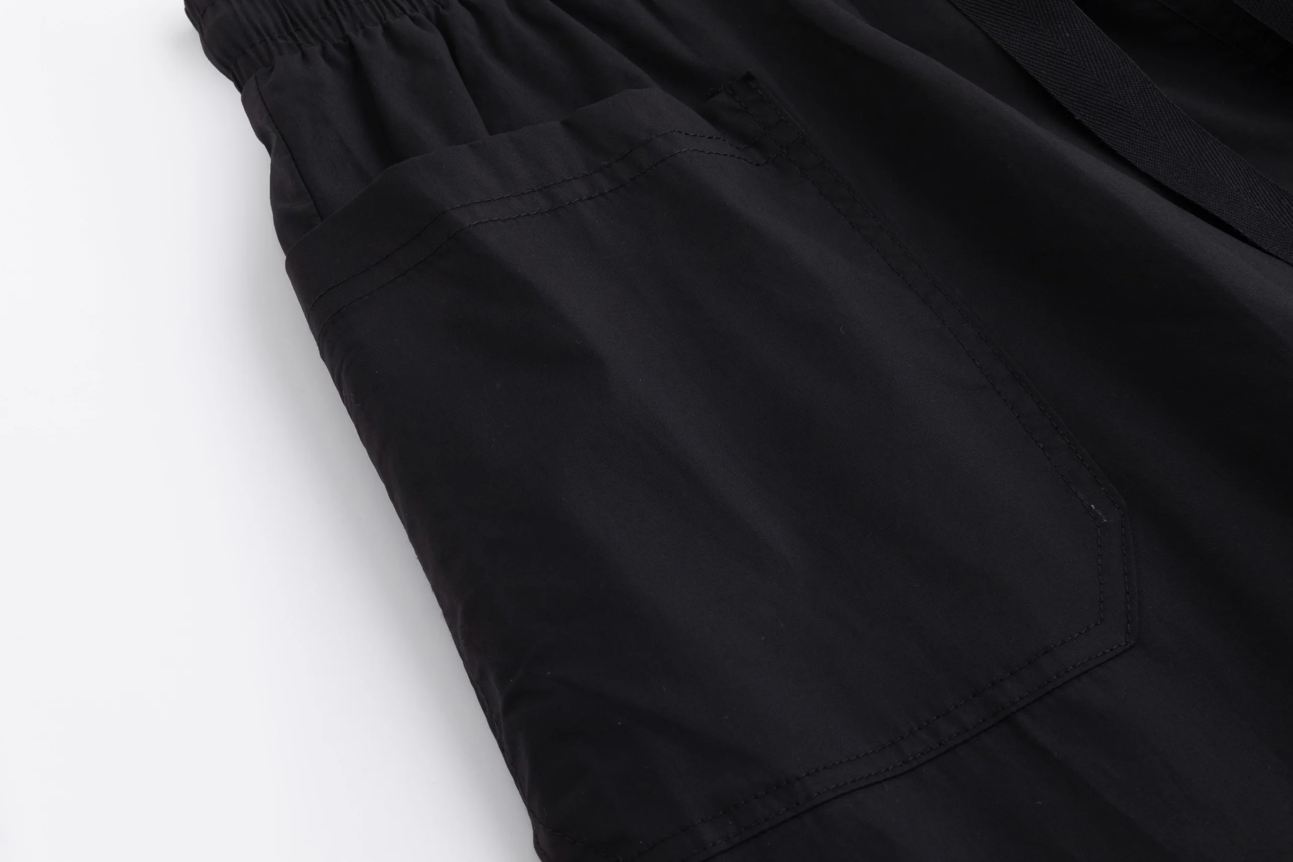 Cotton Skirt With Pockets - Black - Image 5