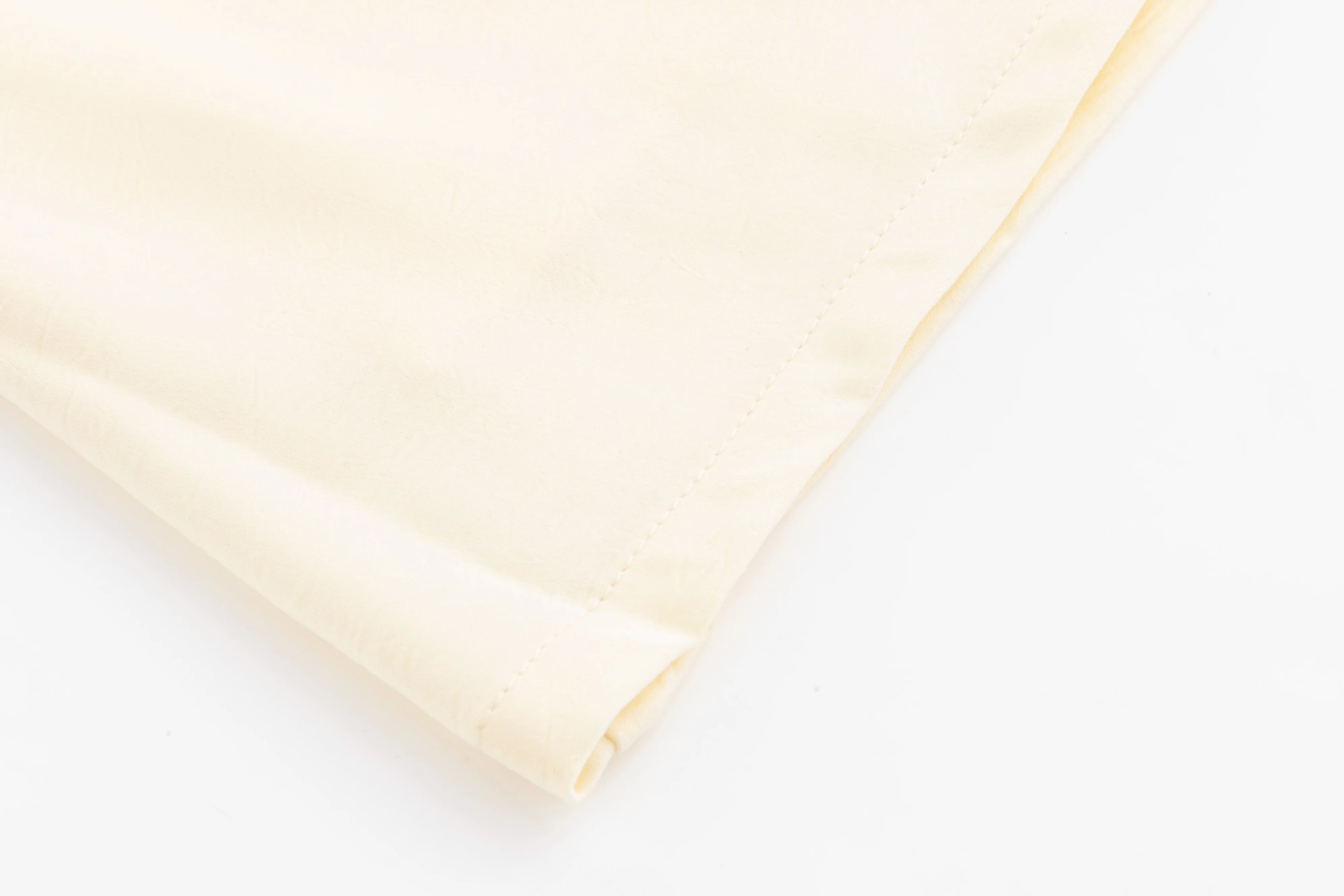 Crushed Satin Skirt - Yellow - Image 4